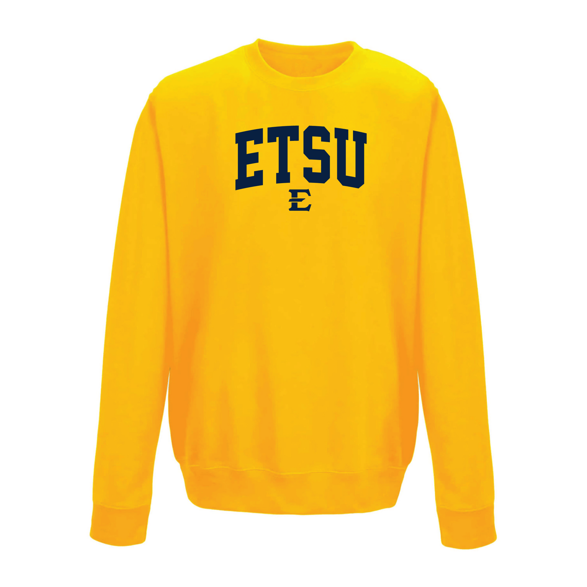 East Tennessee State University Buccaneers Jumbo Arch Crewneck Sweatshirt Fleece