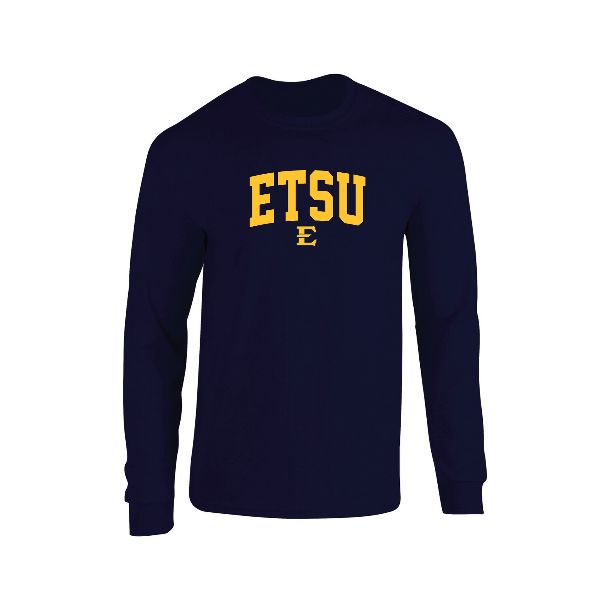 East Tennessee State University Buccaneers Jumbo Arch Long Sleeve T-shirt Unisex