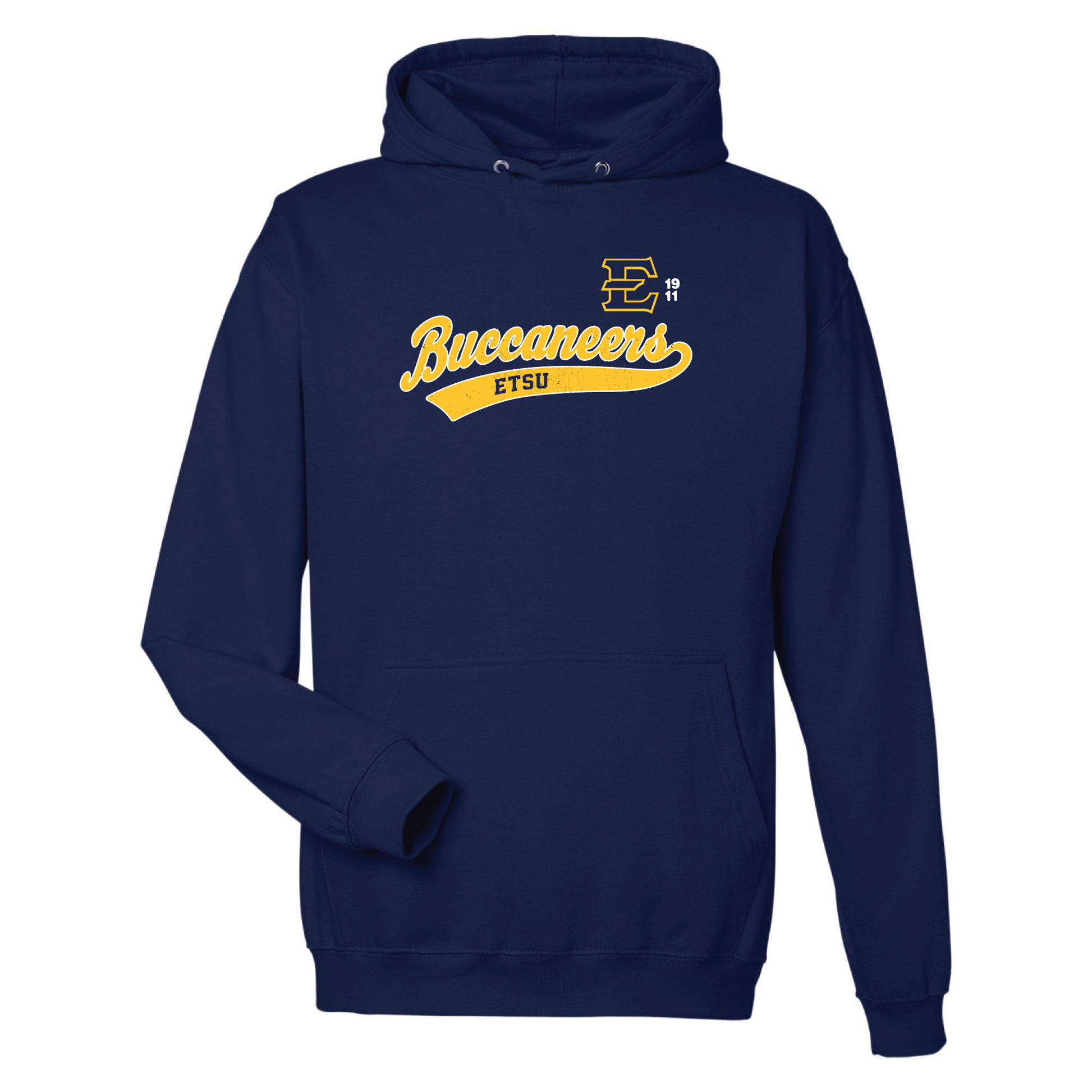 East Tennessee State University Buccaneers Old School Hooded Sweatshirt Fleece