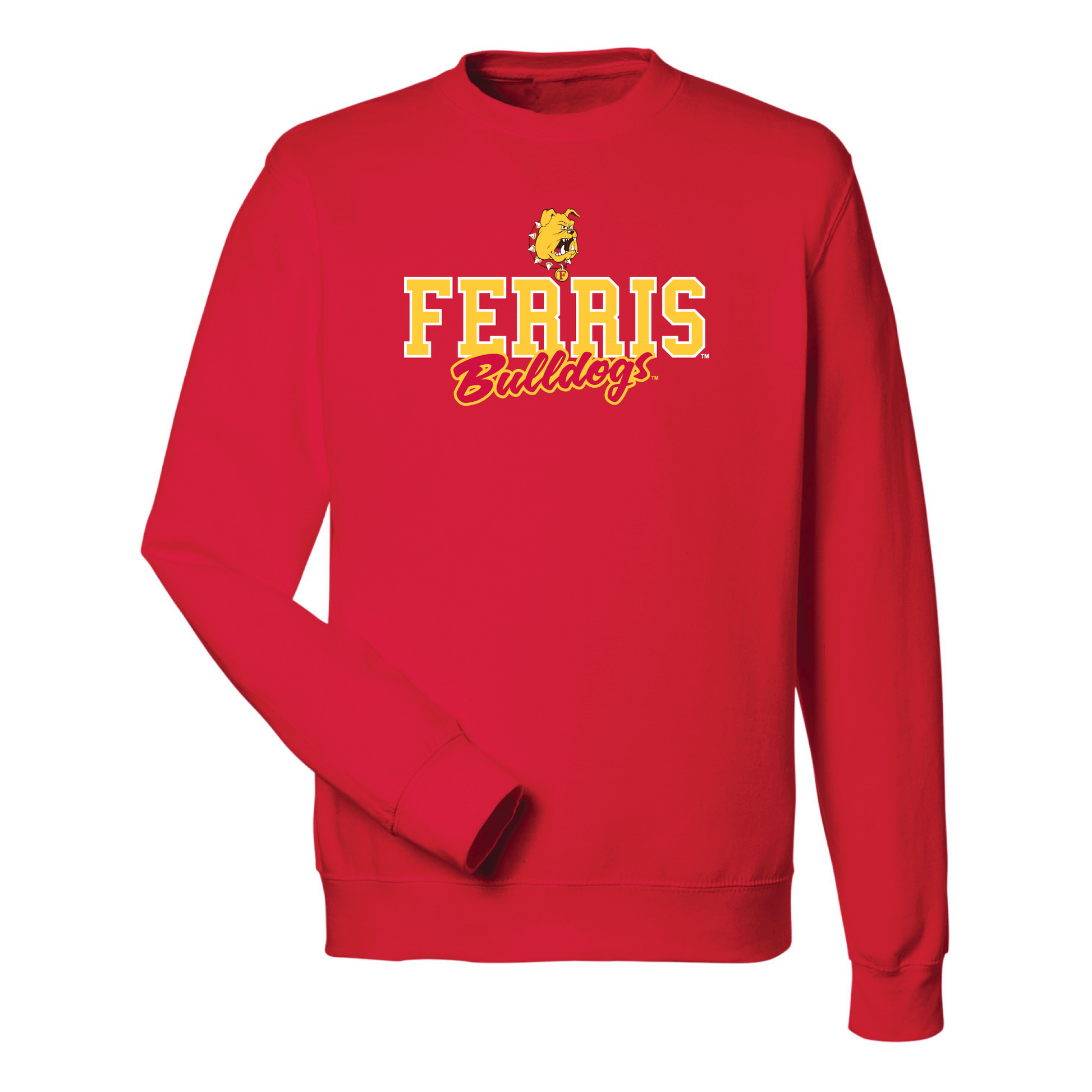 Ferris State University Bulldogs Campus Script Crewneck Sweatshirt