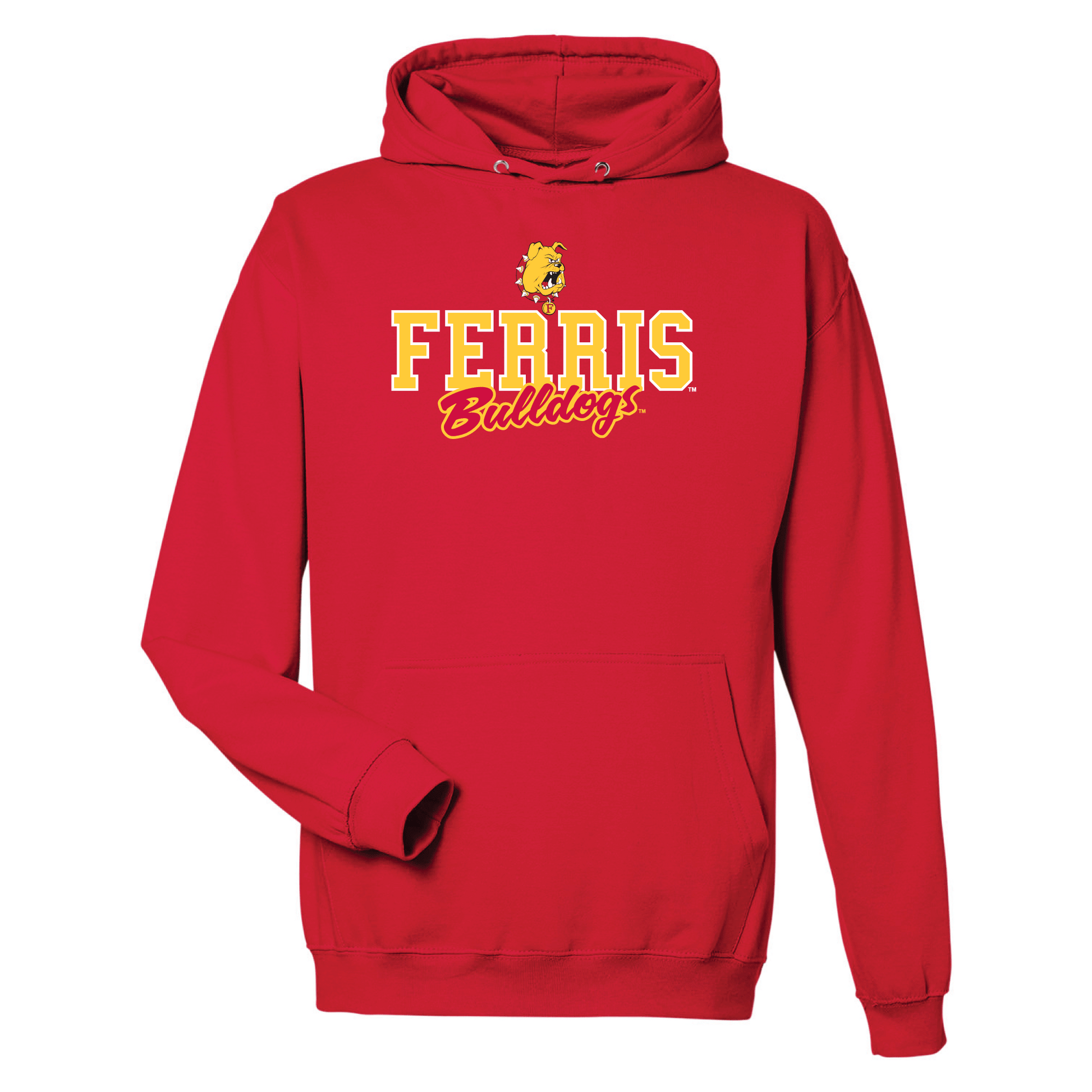 Ferris State University Bulldogs Campus Script Hooded Sweatshirt