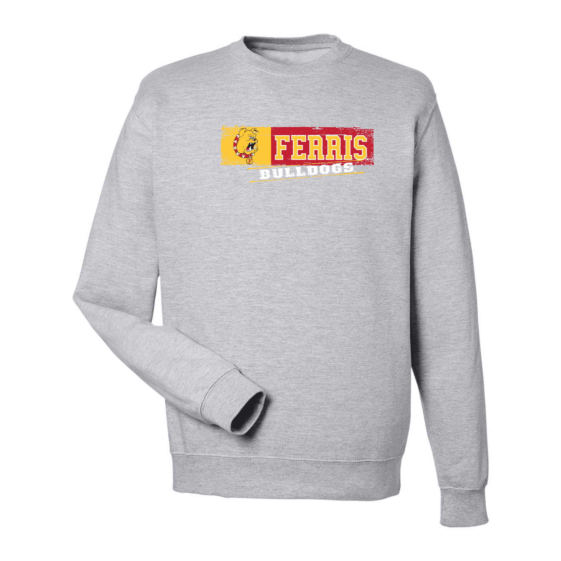 Ferris State University Bulldogs Sticker Crewneck Sweatshirt