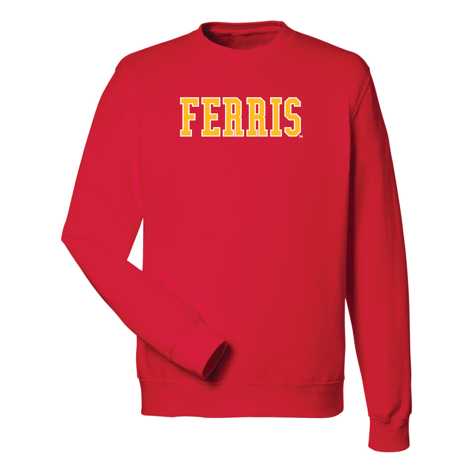 Ferris State University Bulldogs Block Crewneck Sweatshirt