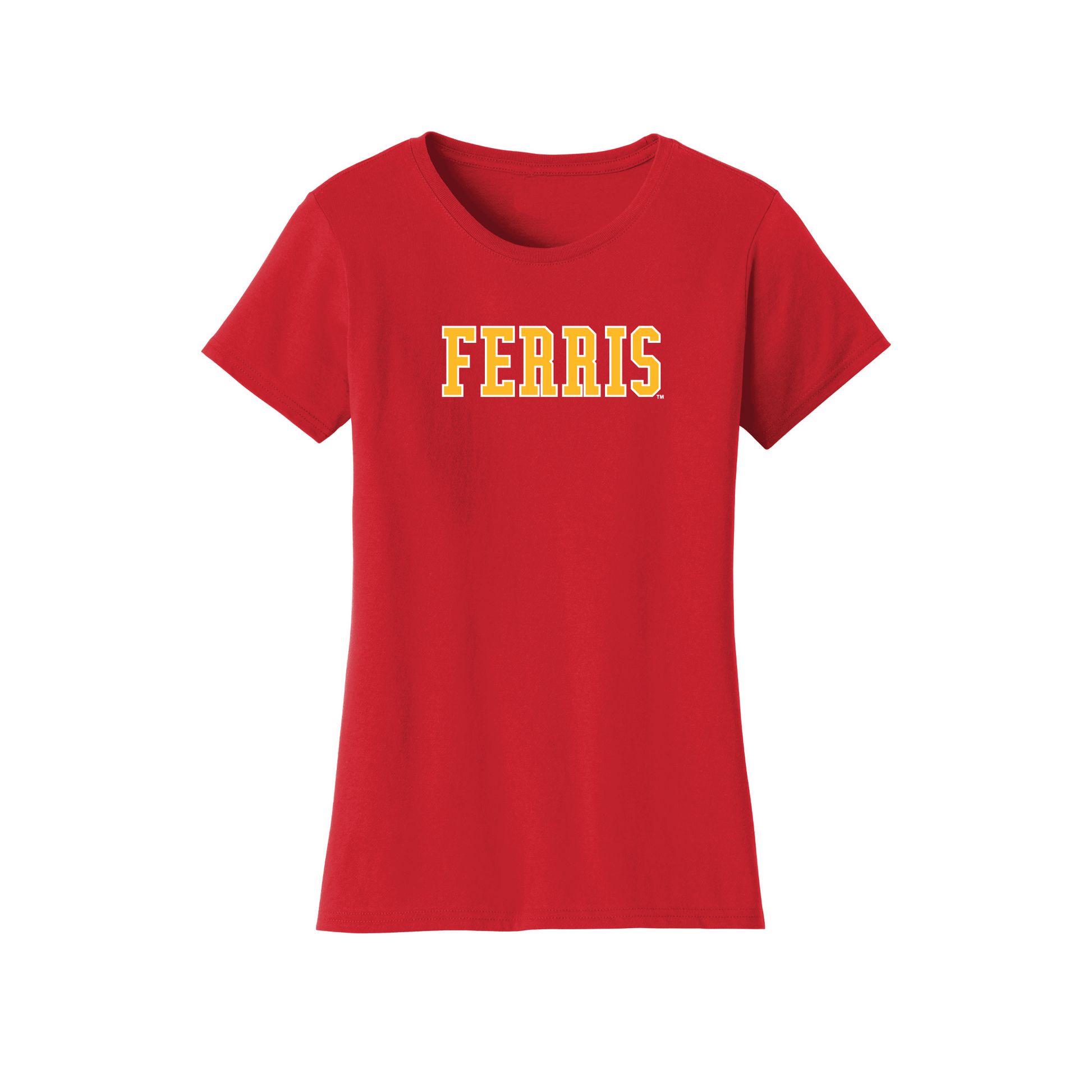 Ferris State University Bulldogs Block Womens T-Shirt