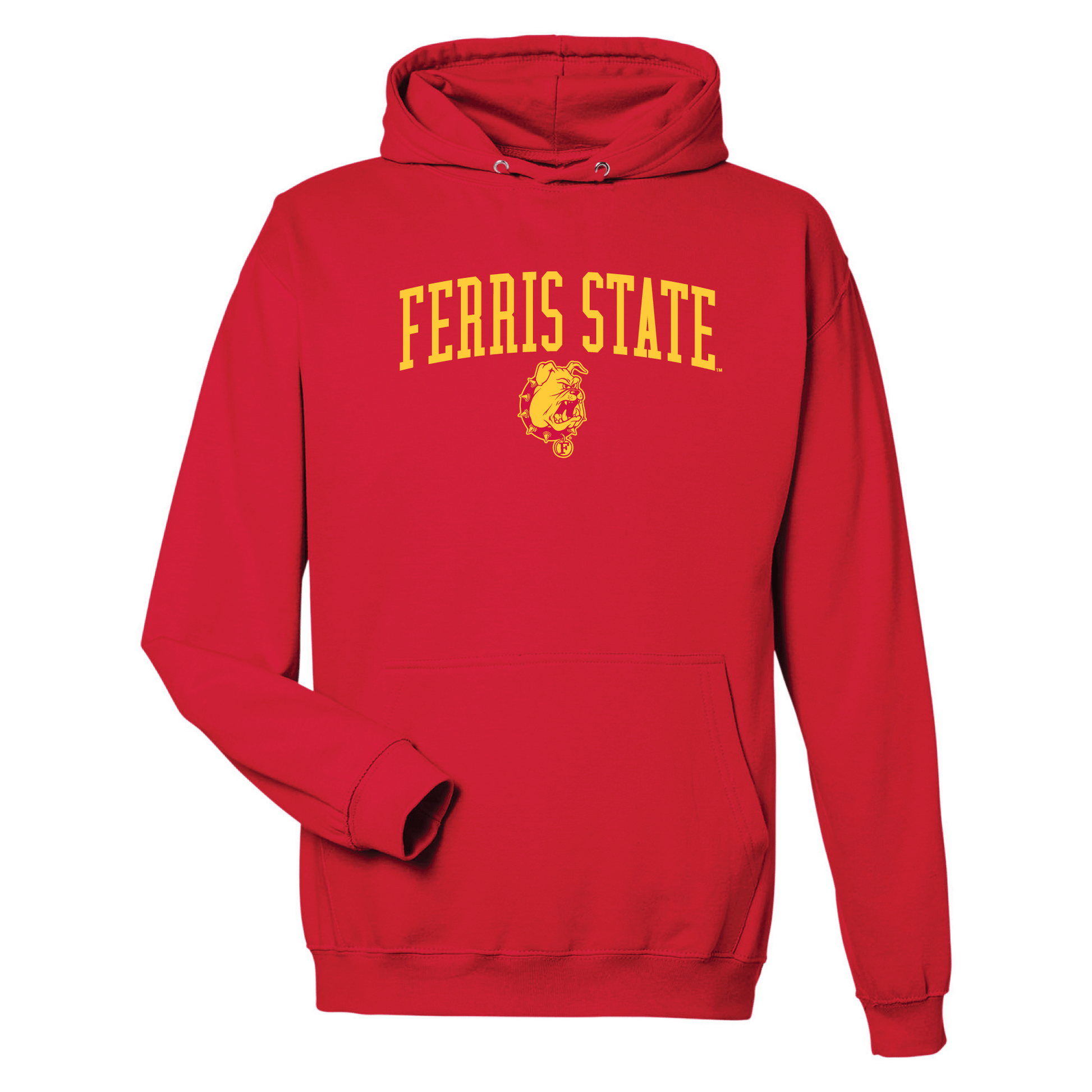 Ferris State University Bulldogs Jumbo Arch Hooded Sweatshirt