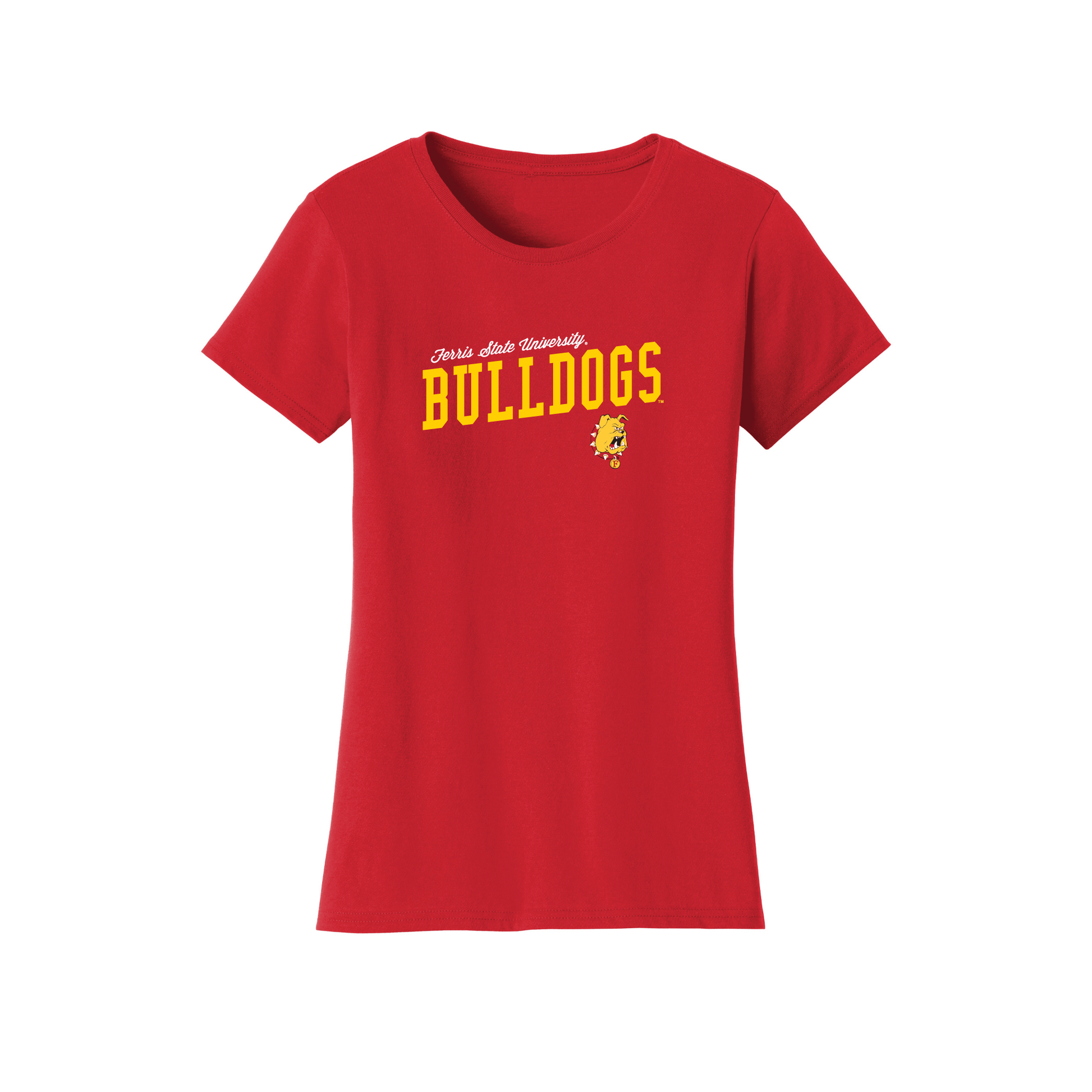 Ferris State University Bulldogs Uphill Victory Womens T-Shirt