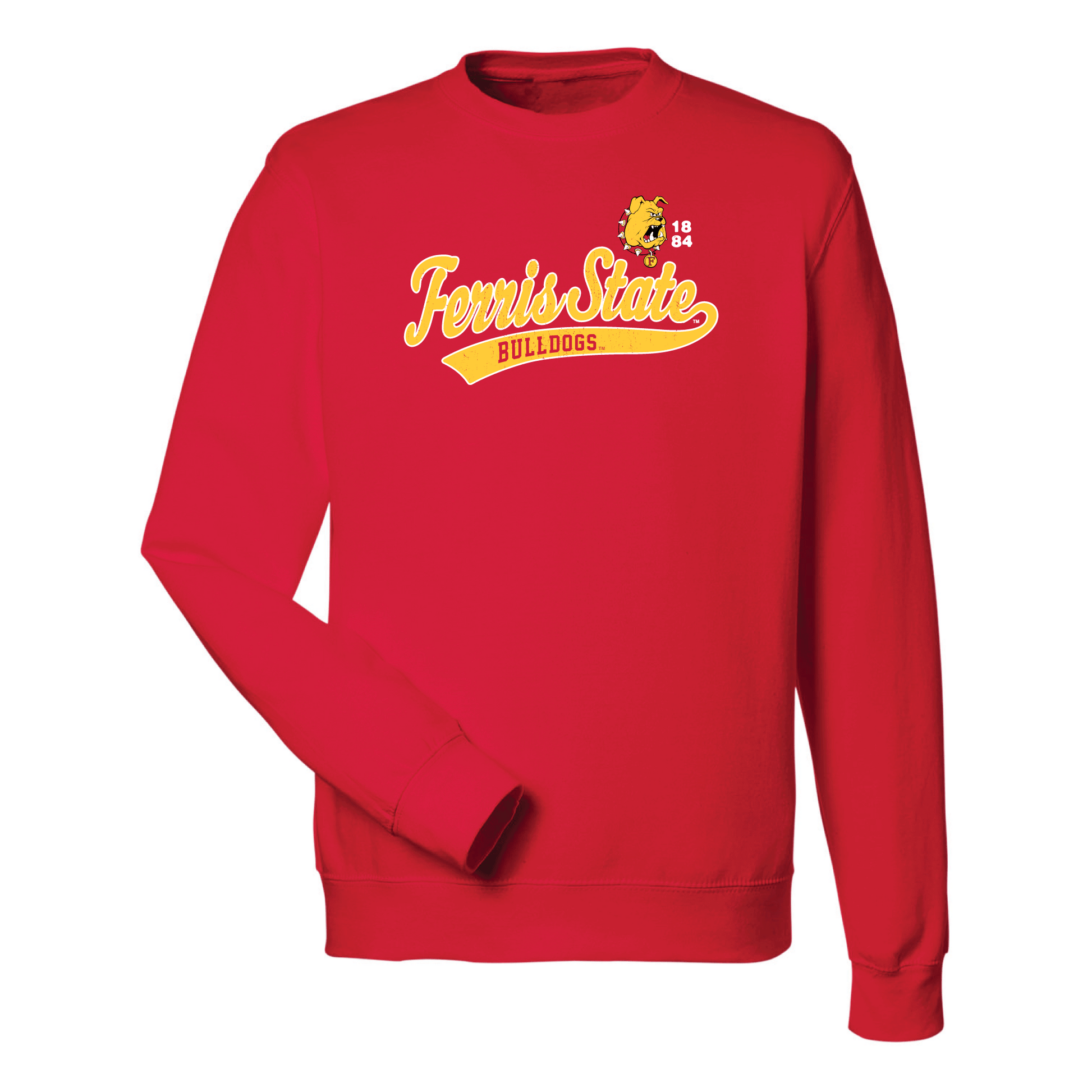 Ferris State University Bulldogs Old School Crewneck Sweatshirt