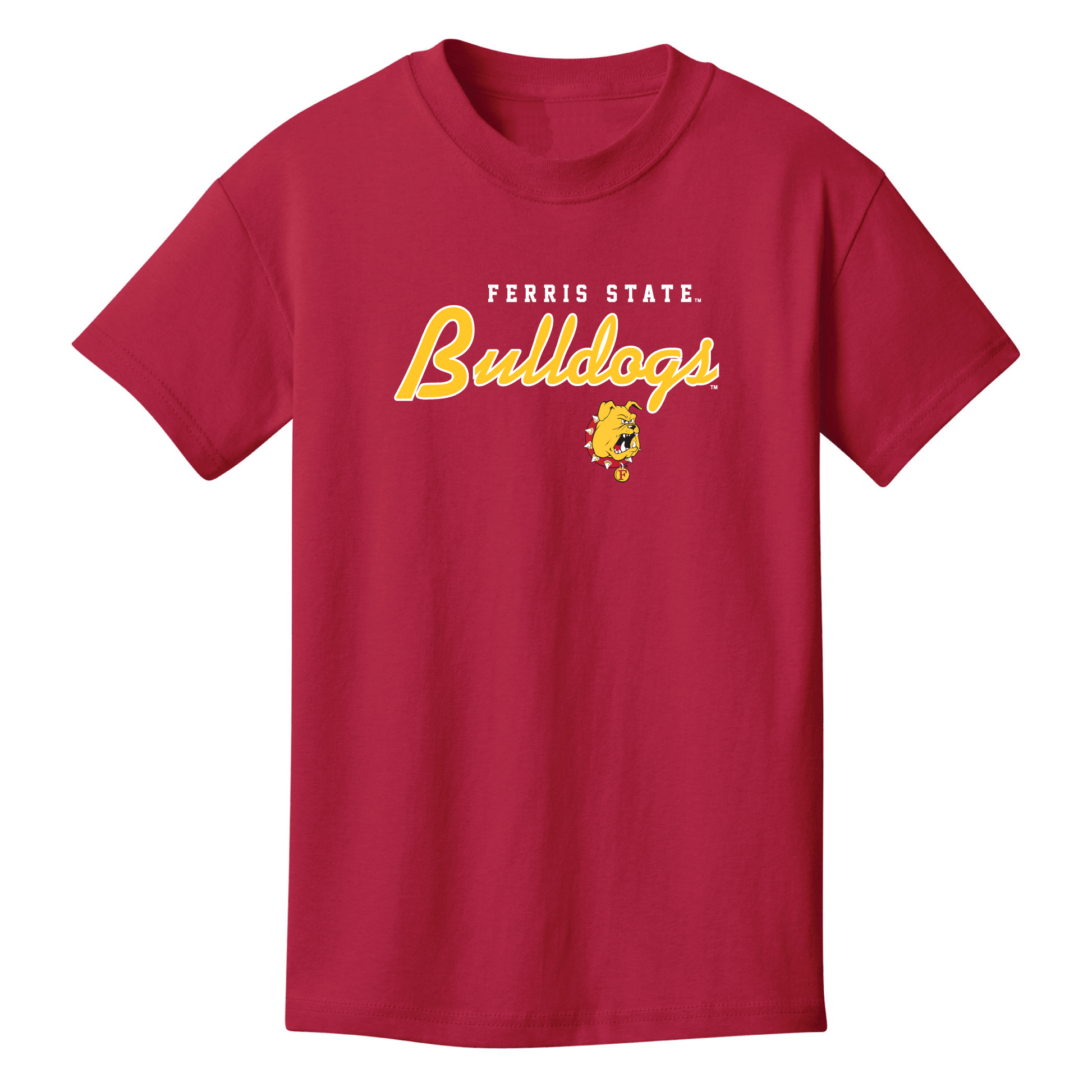 Ferris State University Bulldogs Machine Script Youth T-Shirt