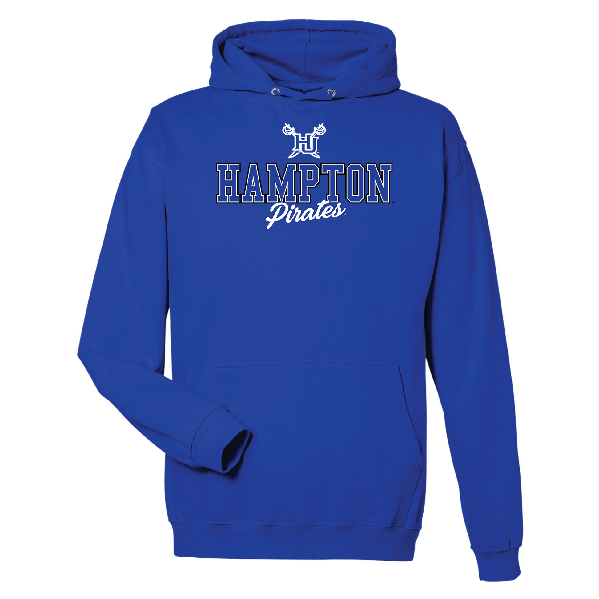 Hampton University Pirates Campus Script Hooded Sweatshirt