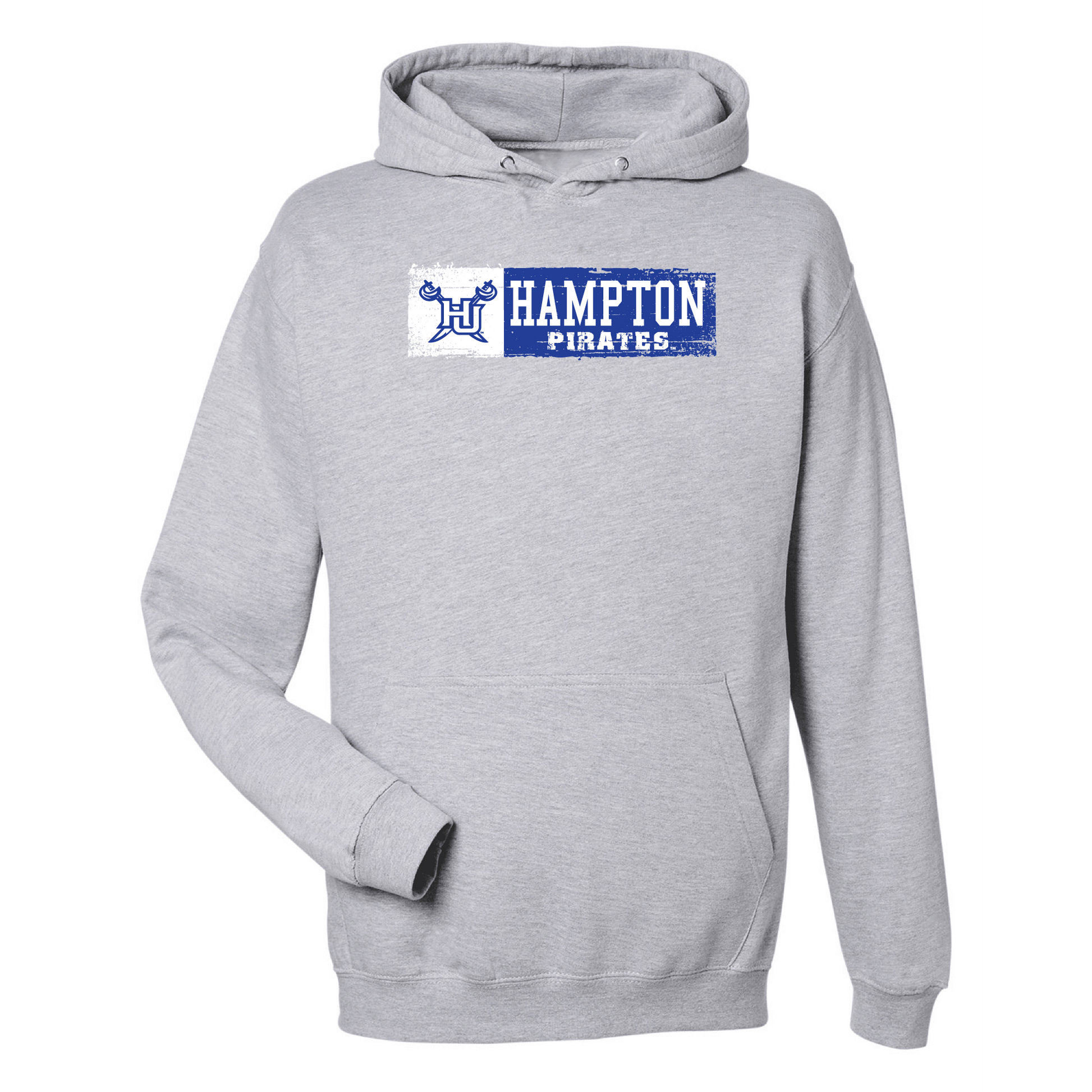 Hampton University Pirates Sticker Hooded Sweatshirt