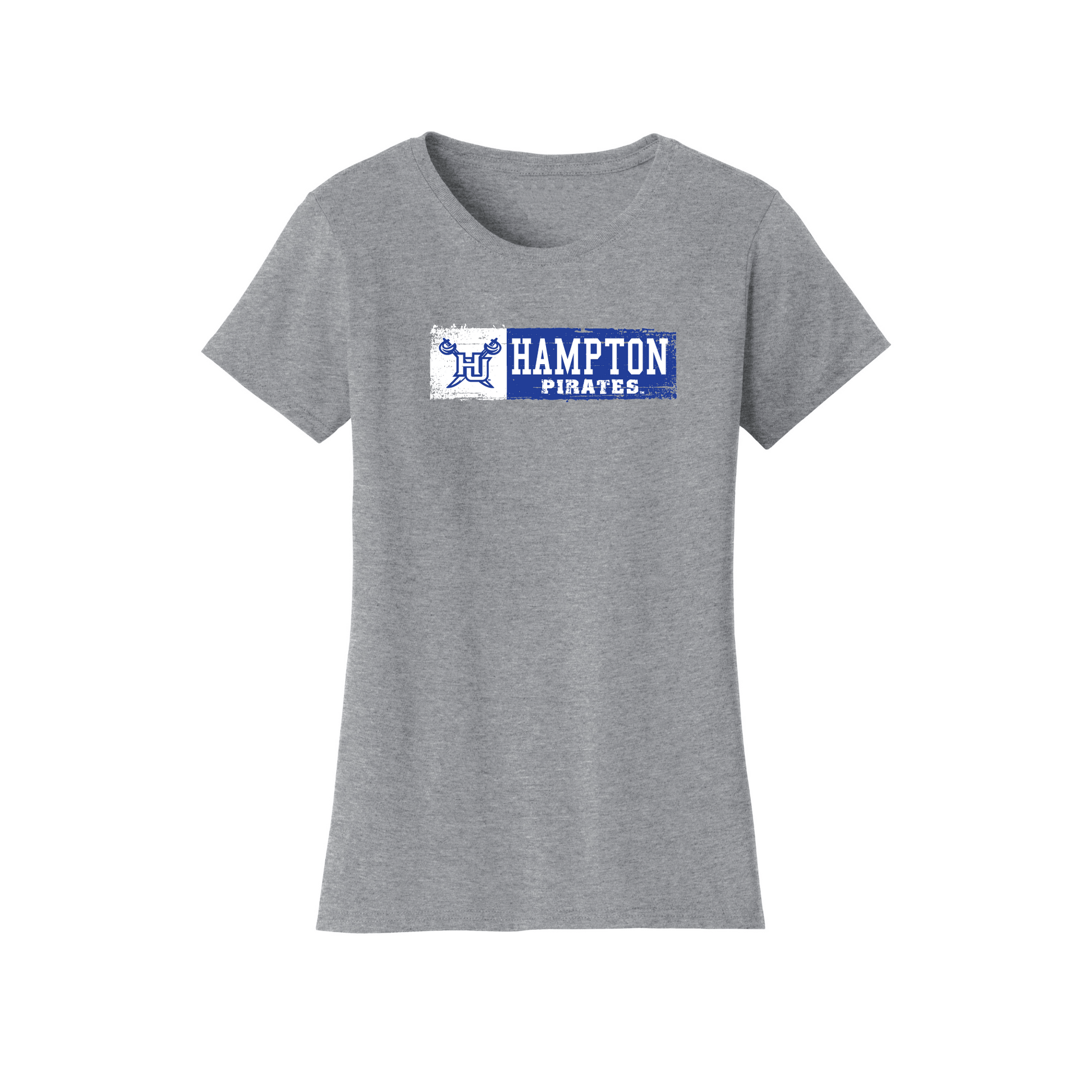 Hampton University Pirates Sticker Womens T-Shirt