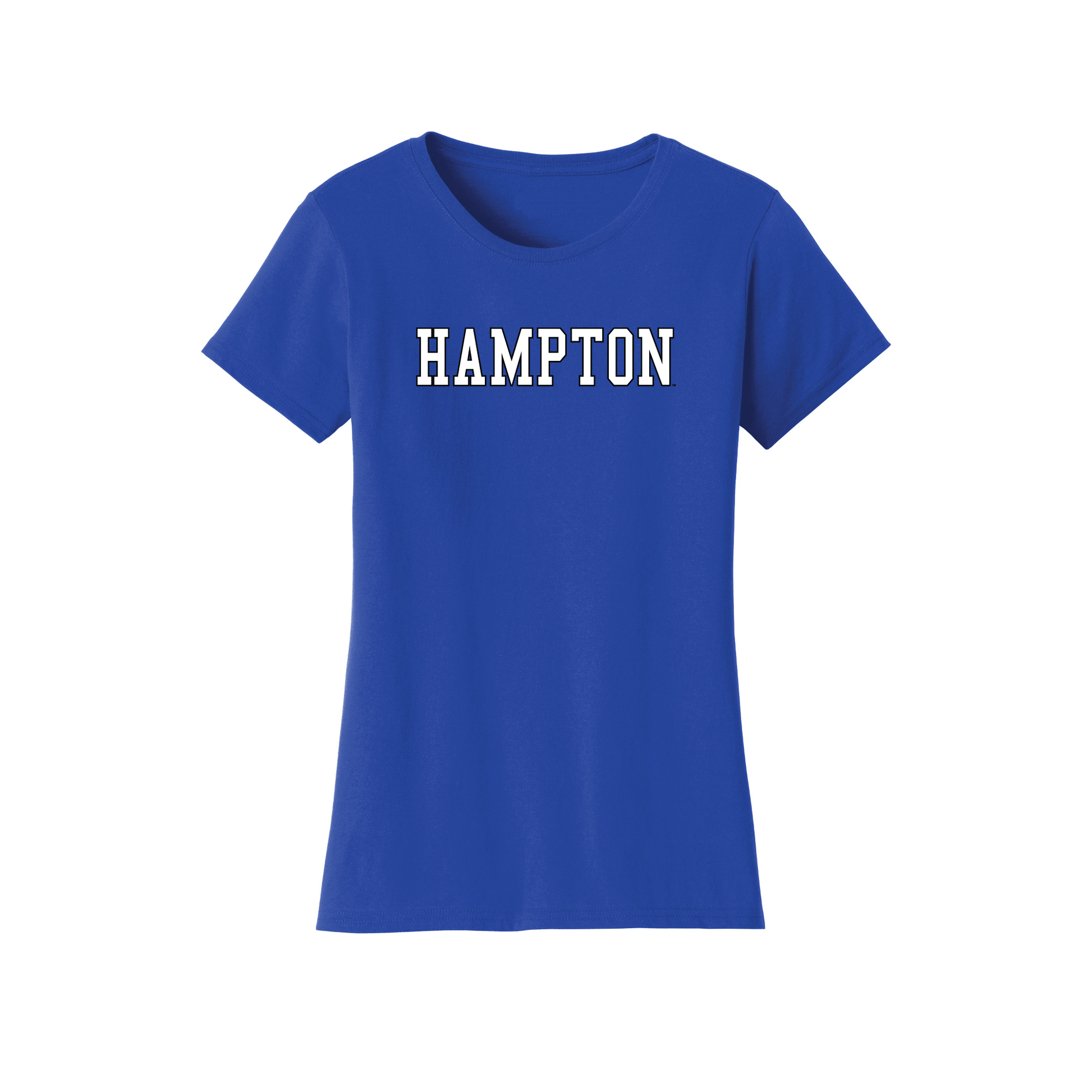 Hampton University Pirates Block Womens T-Shirt