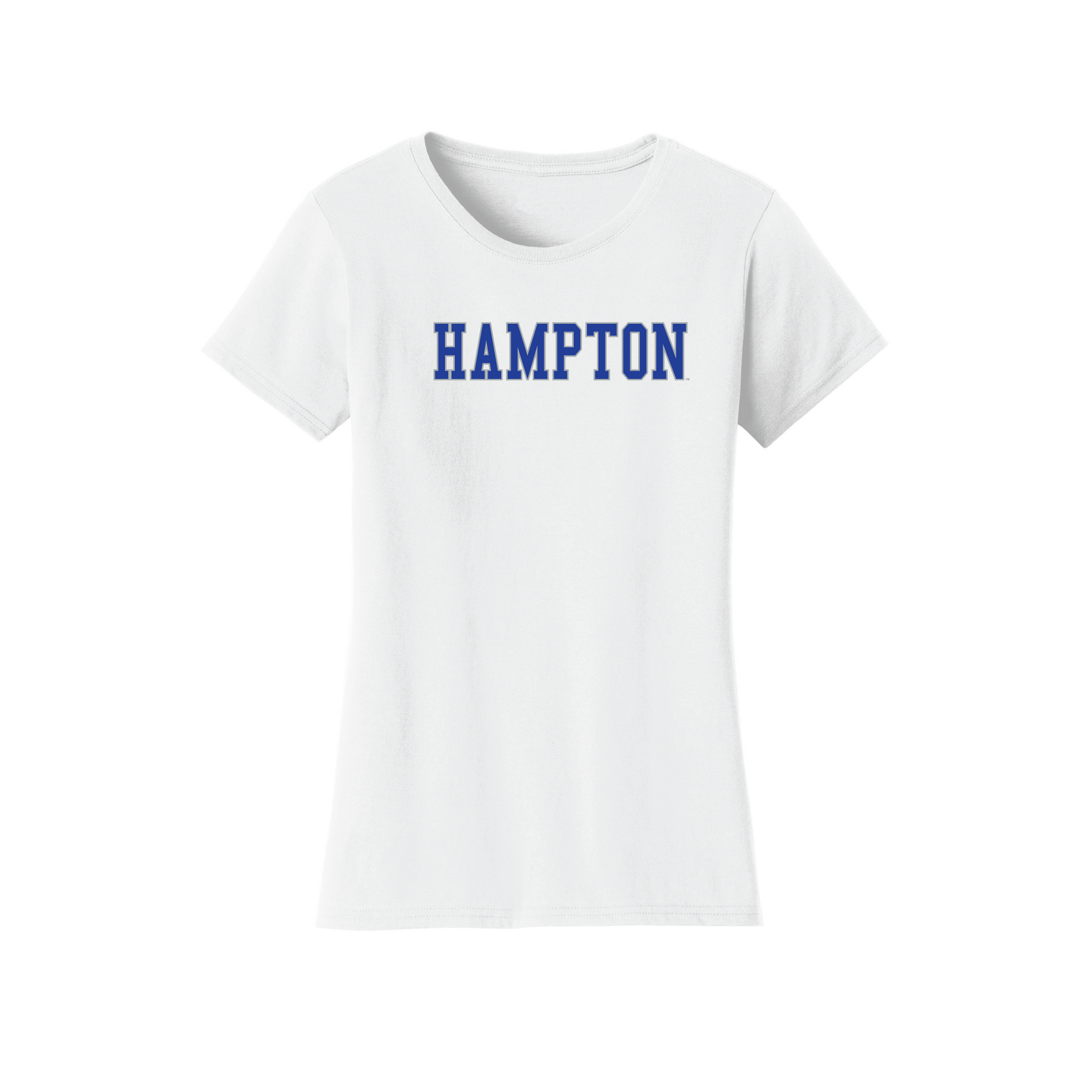Hampton University Pirates Block Womens T-Shirt