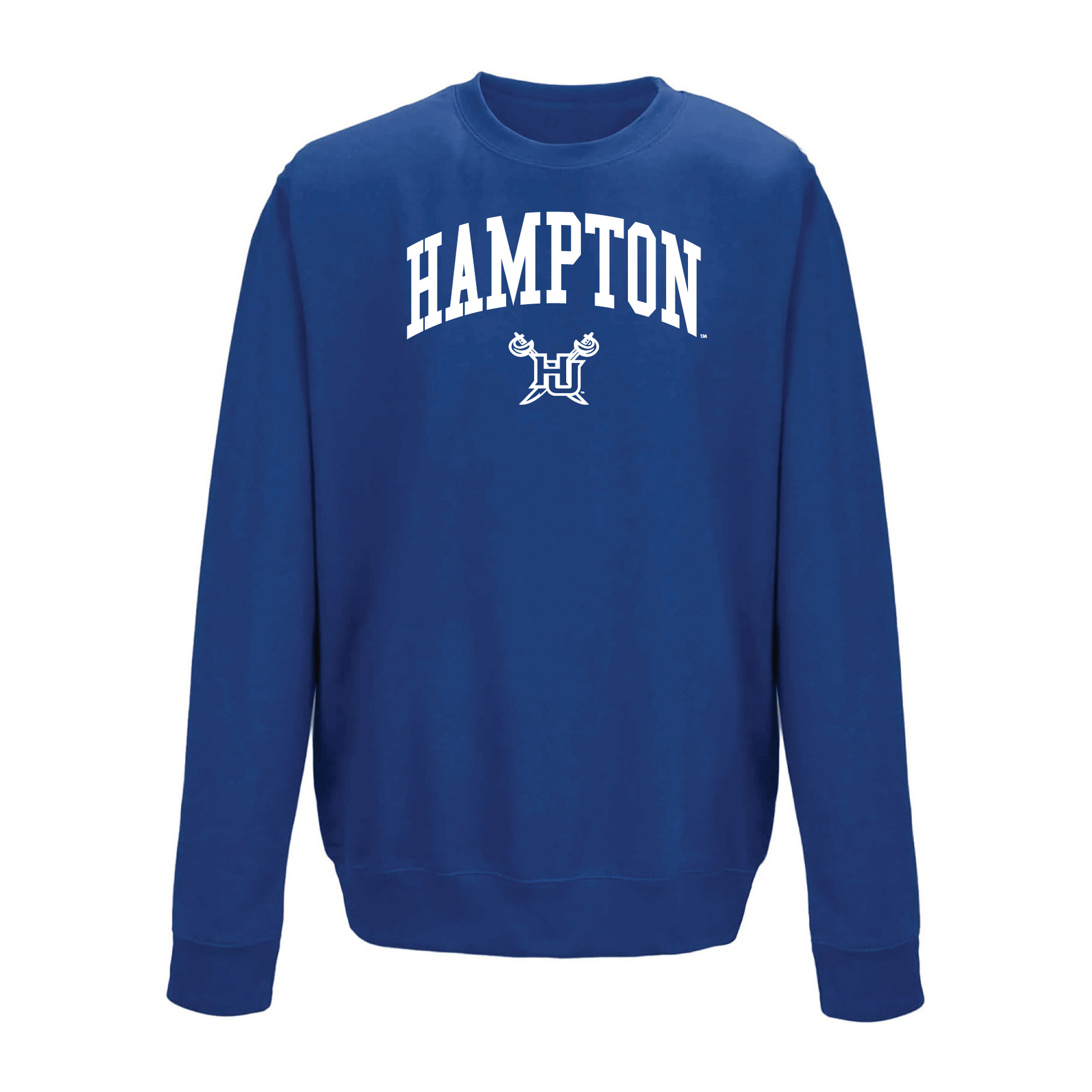 Hampton University Pirates Jumbo Arch Crewneck Sweatshirt