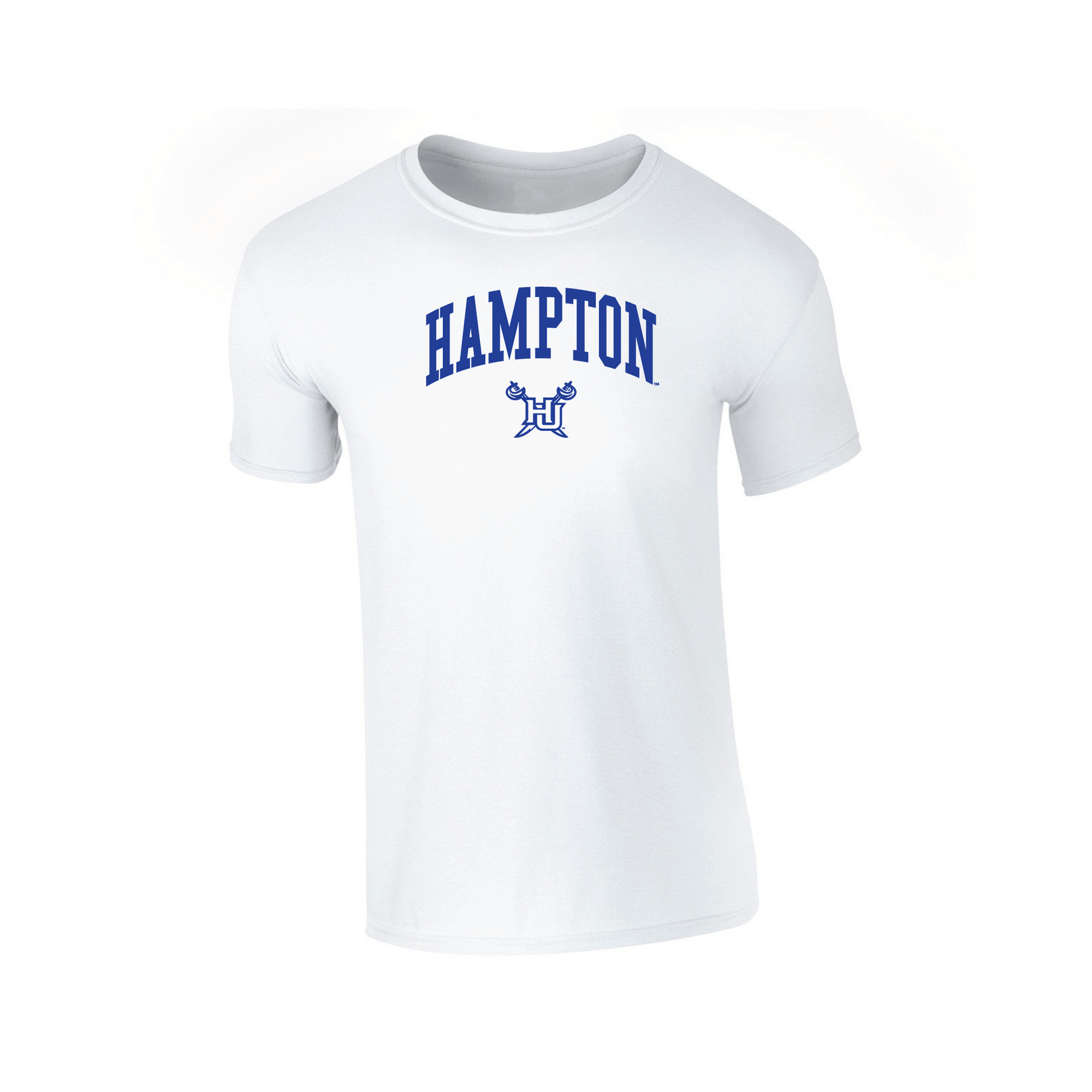 Hampton University Pirates Jumbo Arch Adult T-Shirt