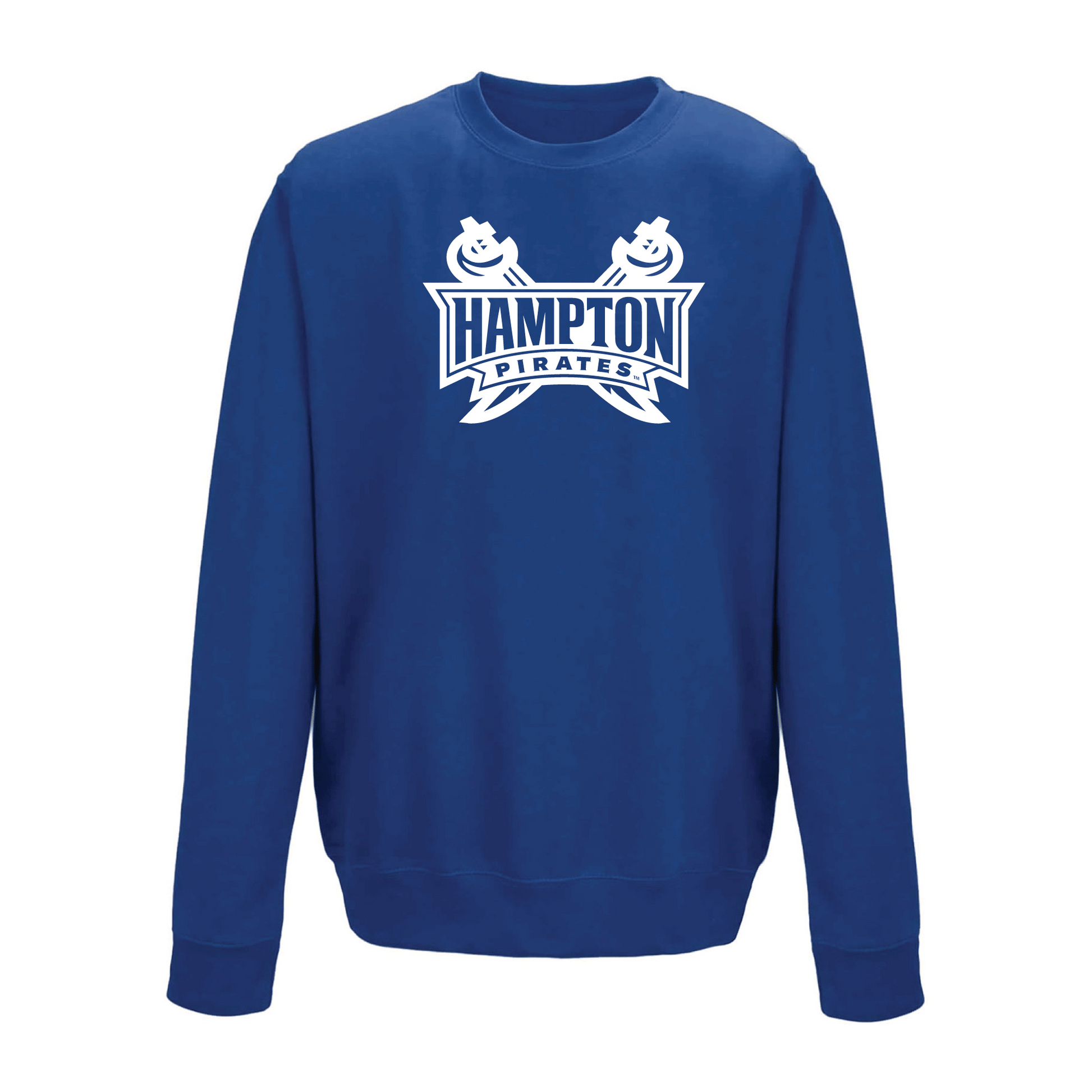 Hampton University Pirates Jumbo Logo Crewneck Sweatshirt