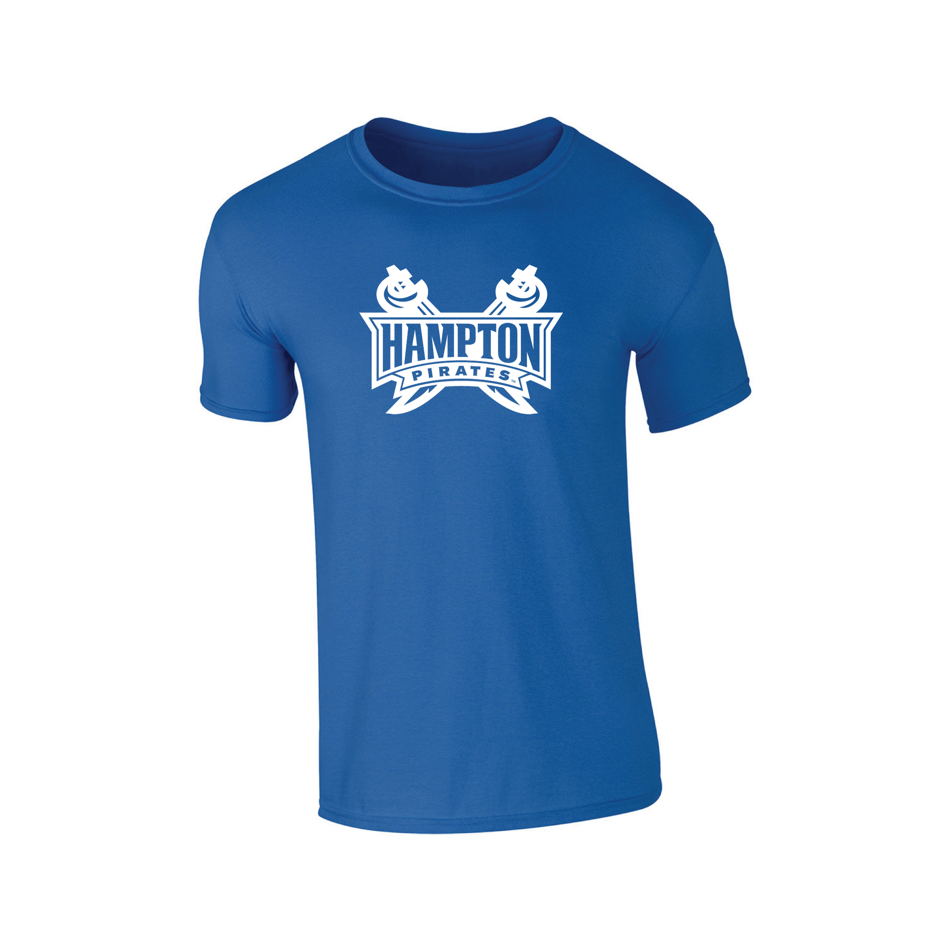 Hampton University Pirates Jumbo Logo Adult T-Shirt
