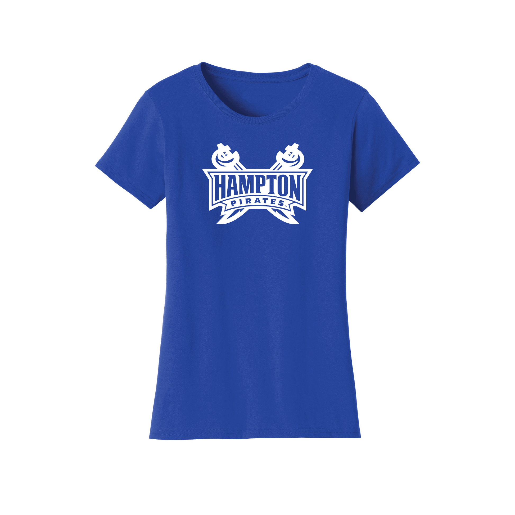 Hampton University Pirates Jumbo Logo Womens T-Shirt