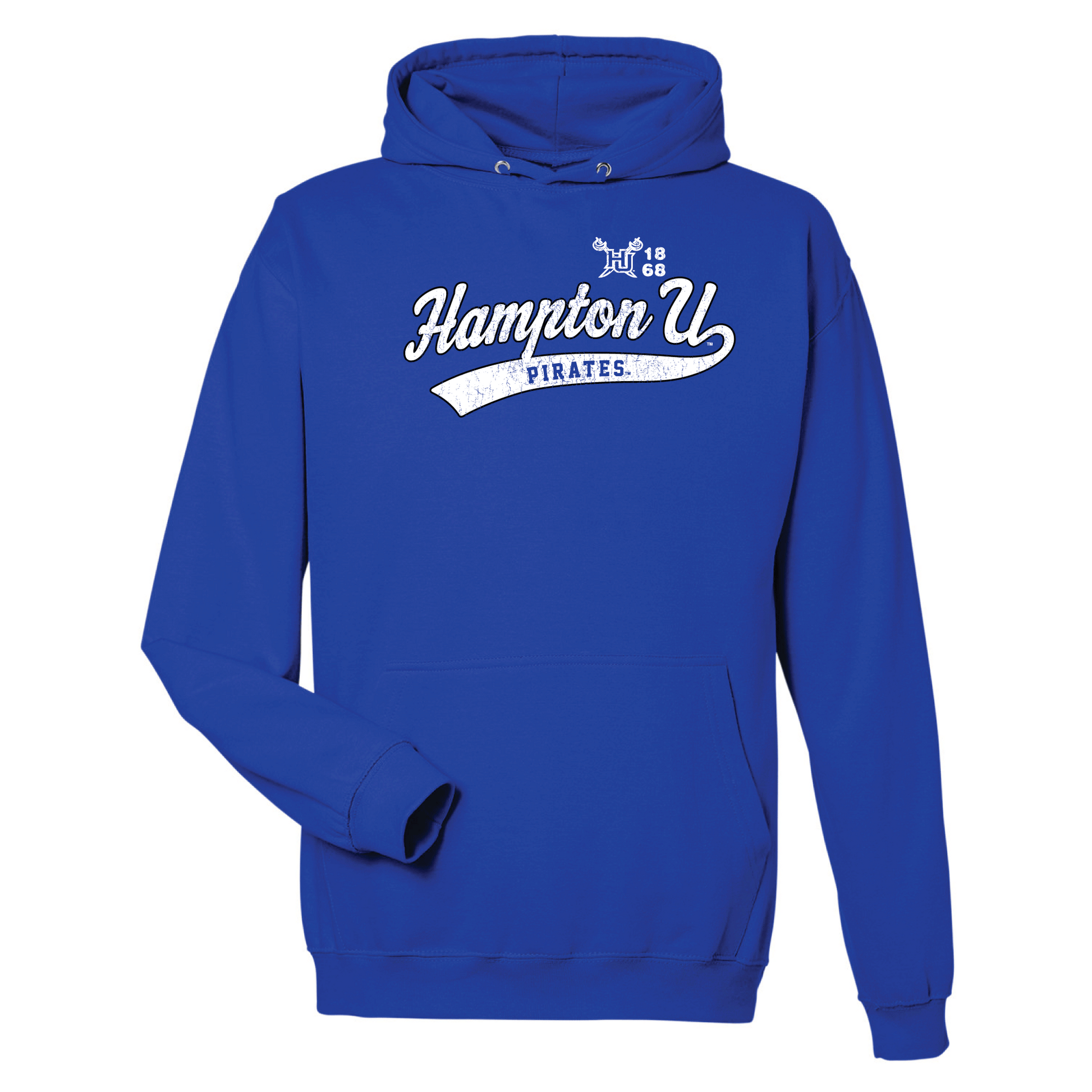 Hampton University Pirates Old School Hooded Sweatshirt