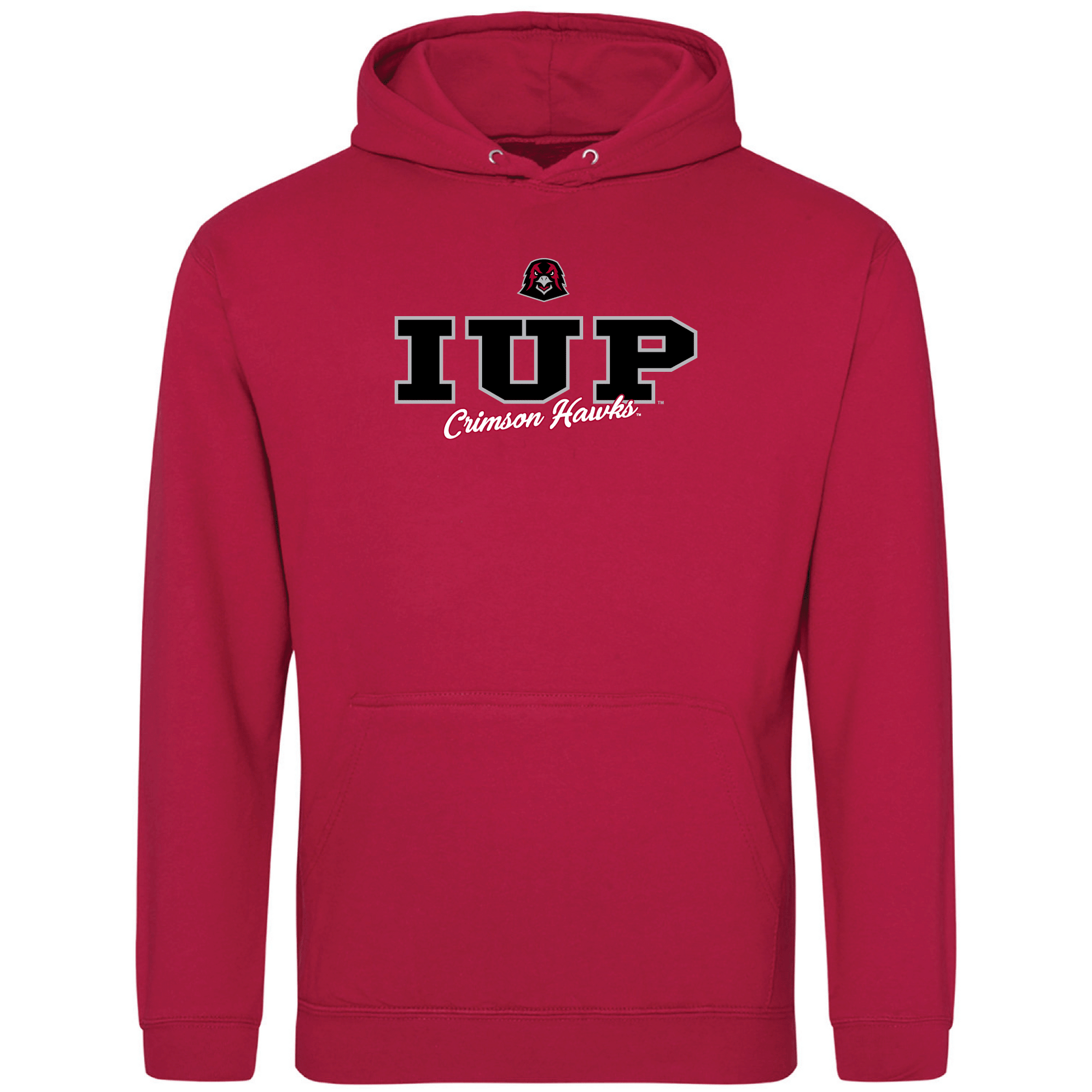 Indiana University of Pennsylvania Crimson Hawks Campus Script Hooded Sweatshirt