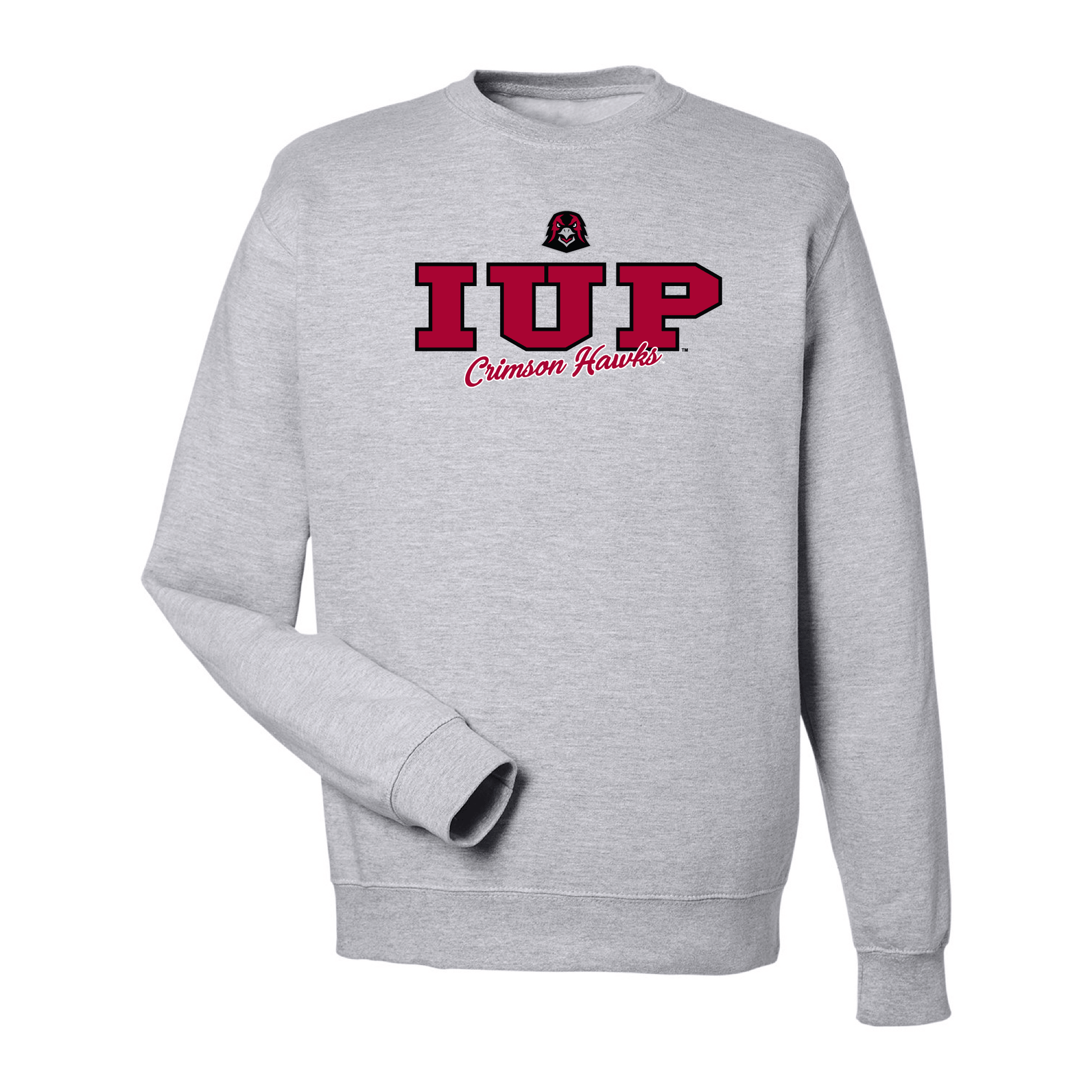 Indiana University of Pennsylvania Crimson Hawks Campus Script Crewneck Sweatshirt