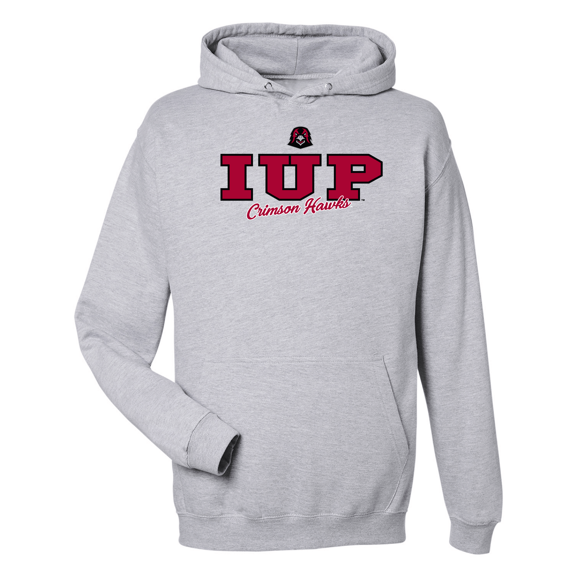 Indiana University of Pennsylvania Crimson Hawks Campus Script Hooded Sweatshirt