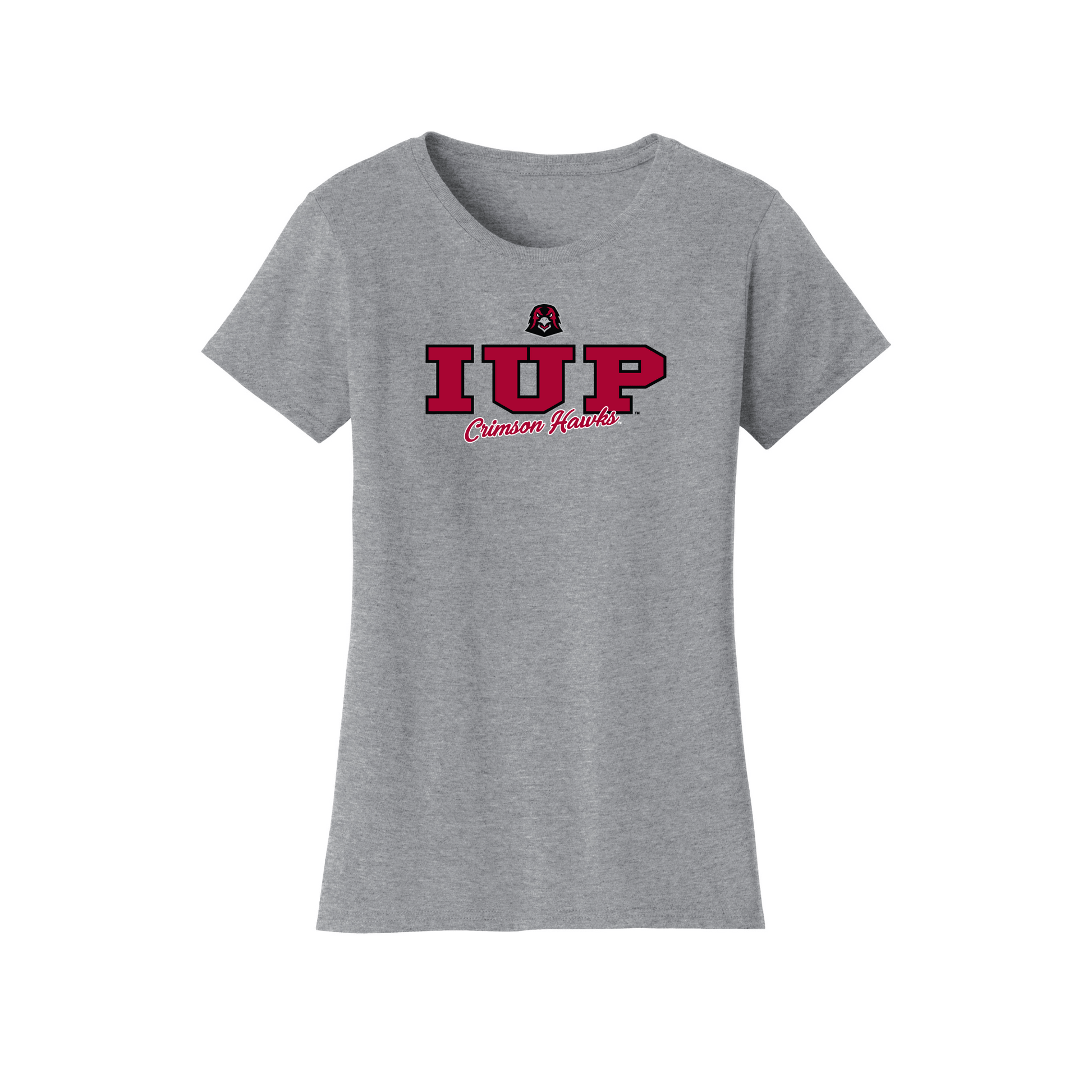 Indiana University of Pennsylvania Crimson Hawks Campus Script Womens T-Shirt