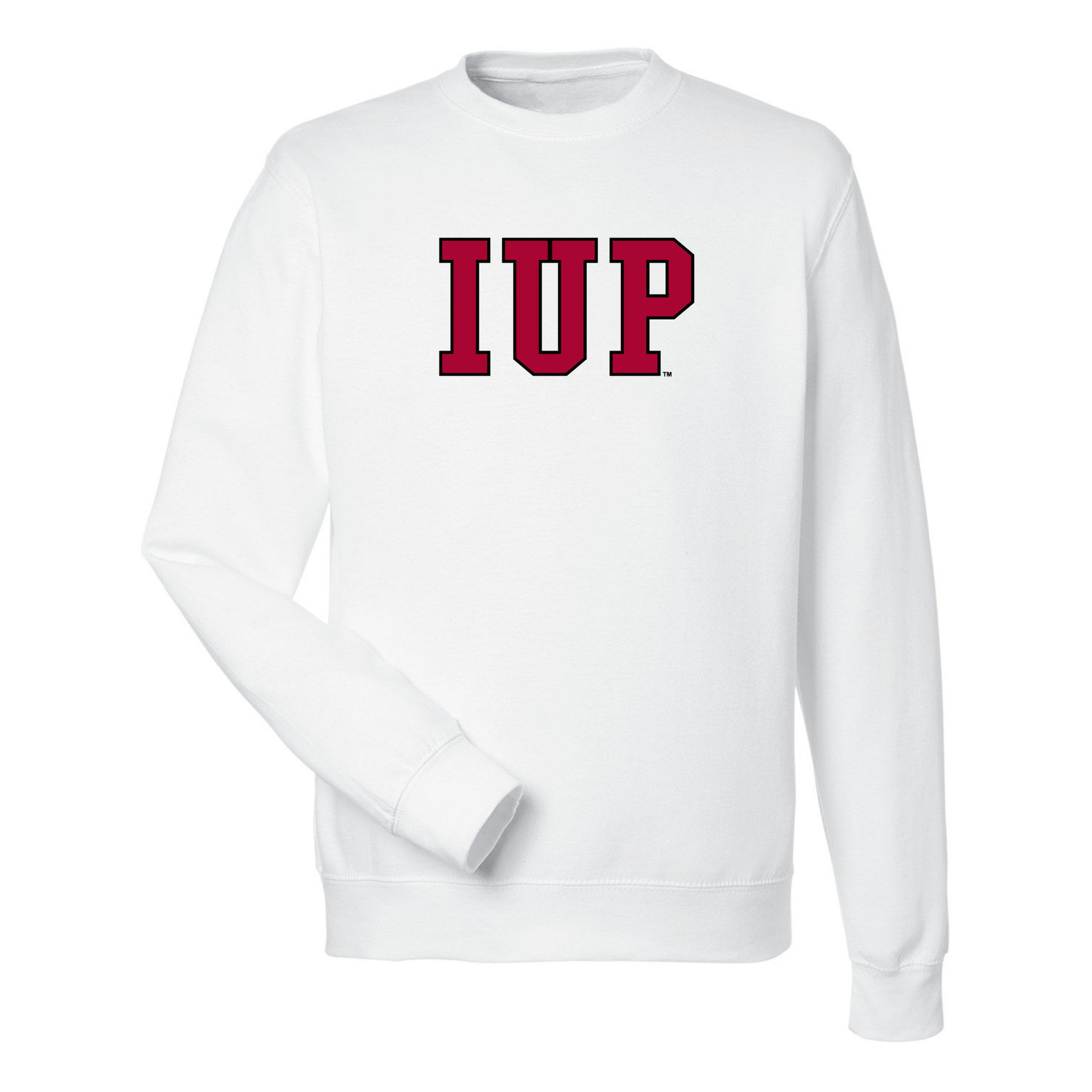 Indiana University of Pennsylvania Crimson Hawks Block Crewneck Sweatshirt