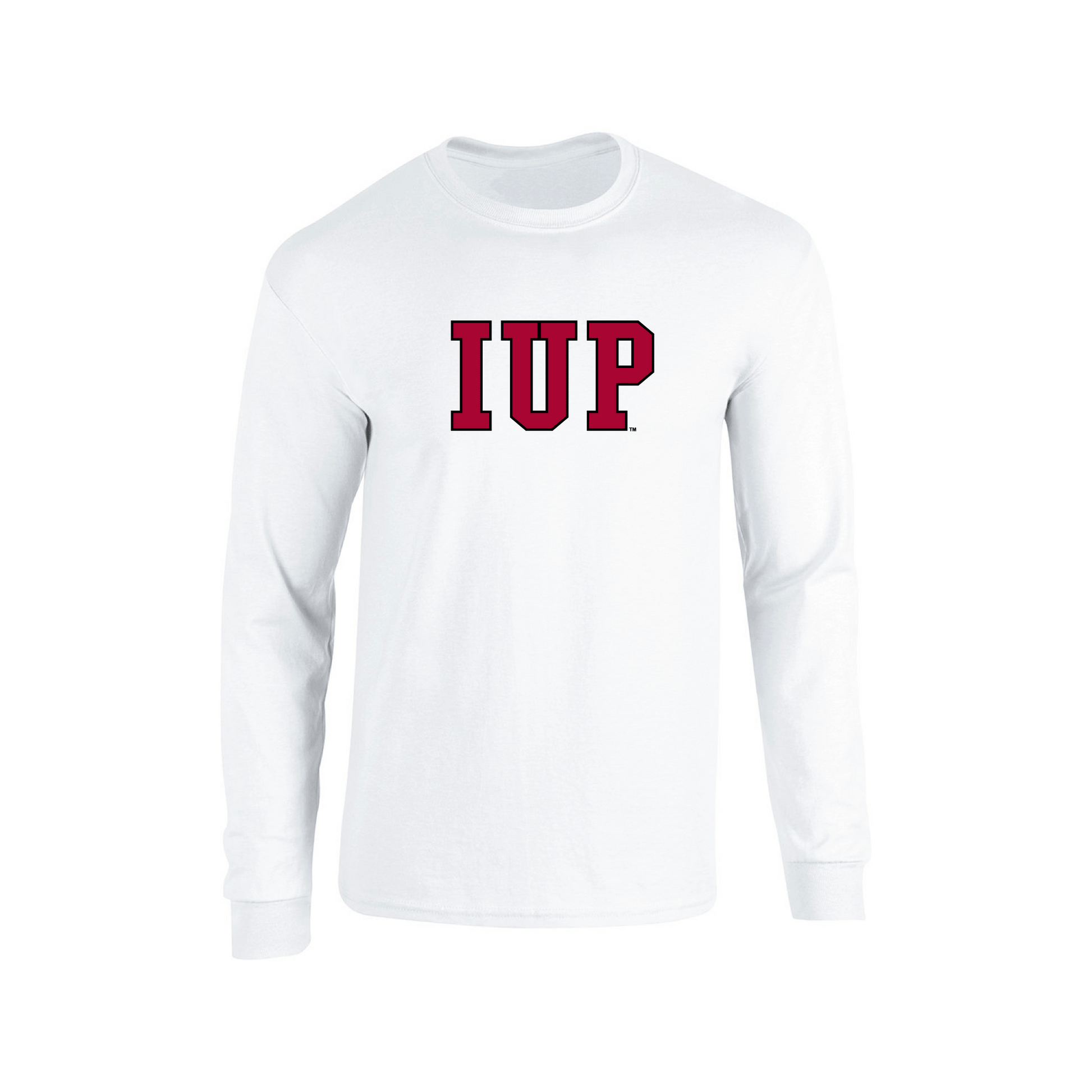 Indiana University of Pennsylvania Crimson Hawks Block Adult Long Sleeve T-Shirt