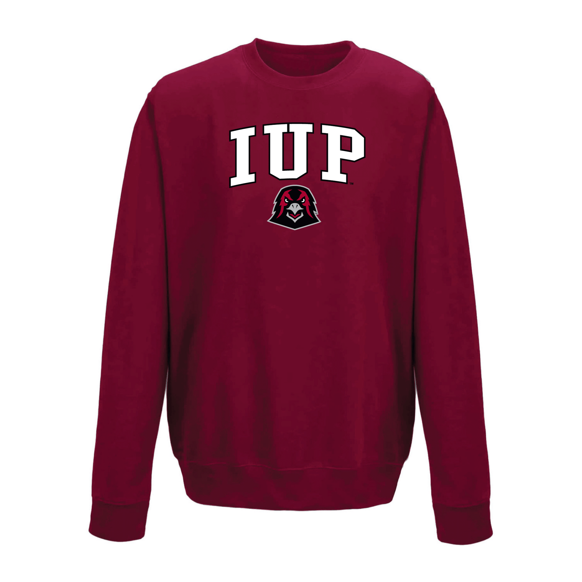 Indiana University of Pennsylvania Crimson Hawks Jumbo Arch Crewneck Sweatshirt
