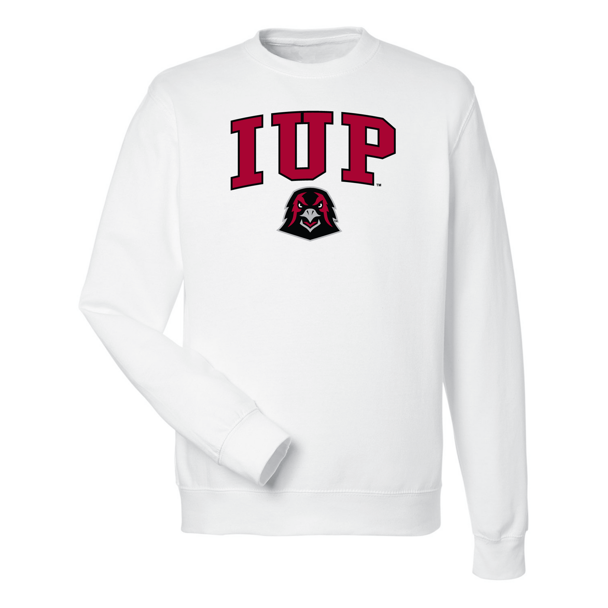 Indiana University of Pennsylvania Crimson Hawks Jumbo Arch Crewneck Sweatshirt
