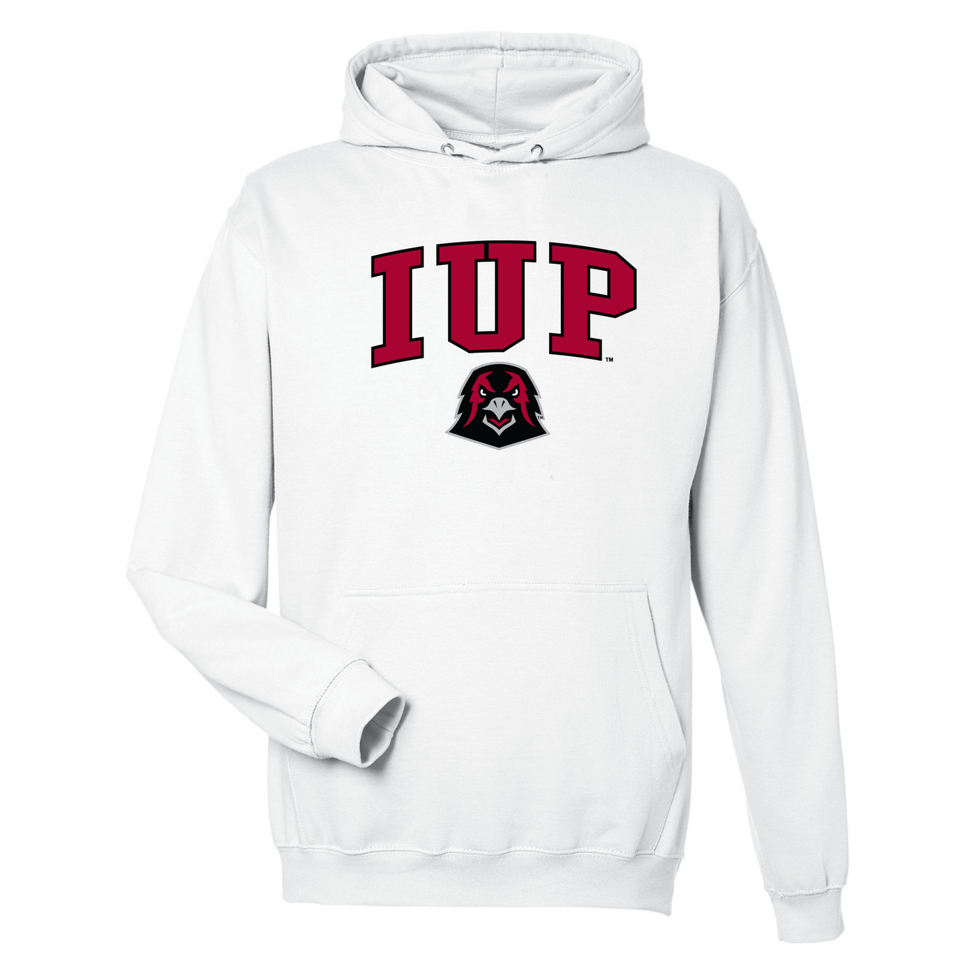 Indiana University of Pennsylvania Crimson Hawks Jumbo Arch Hooded Sweatshirt