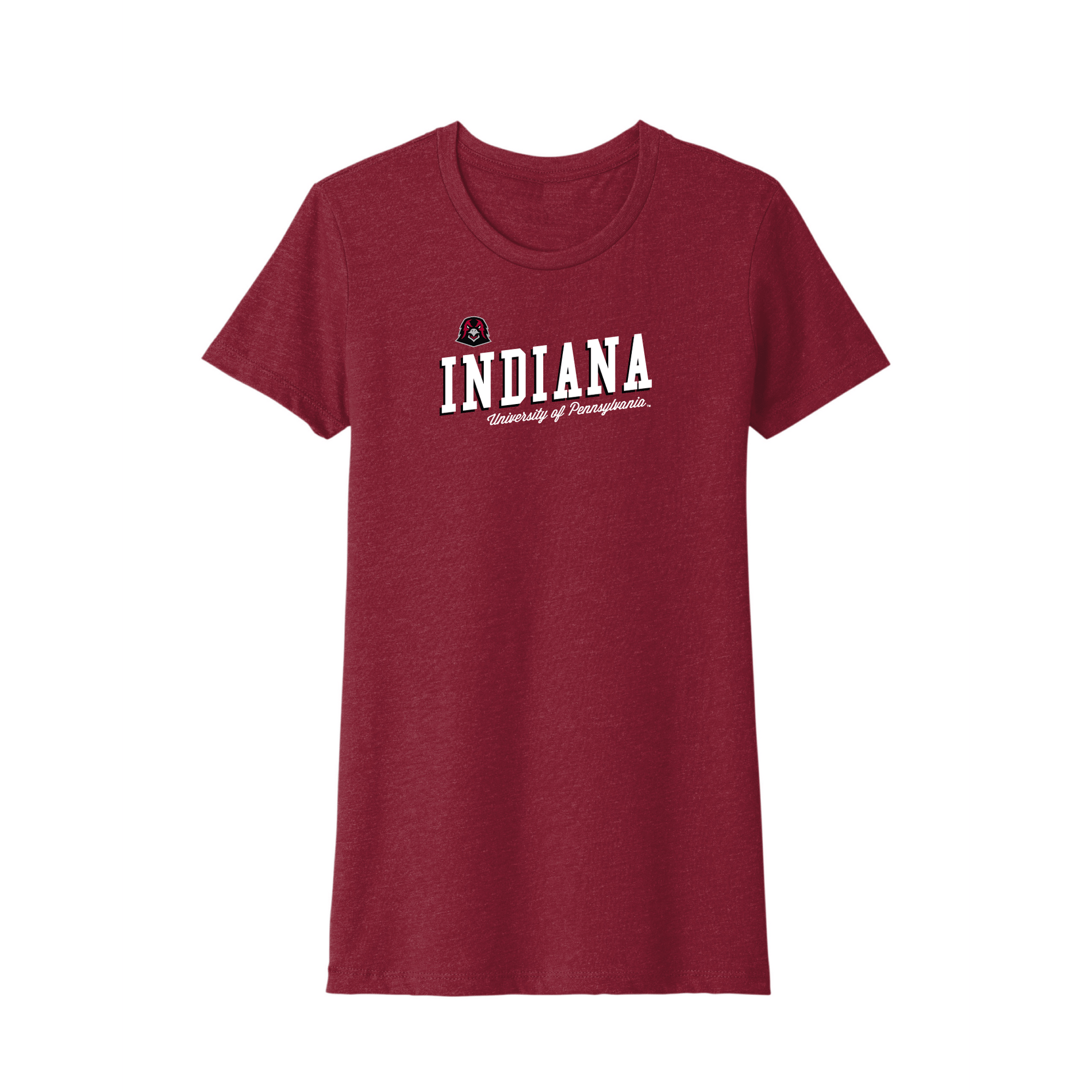 Indiana University of Pennsylvania Crimson Hawks Uphill Victory Womens T-Shirt