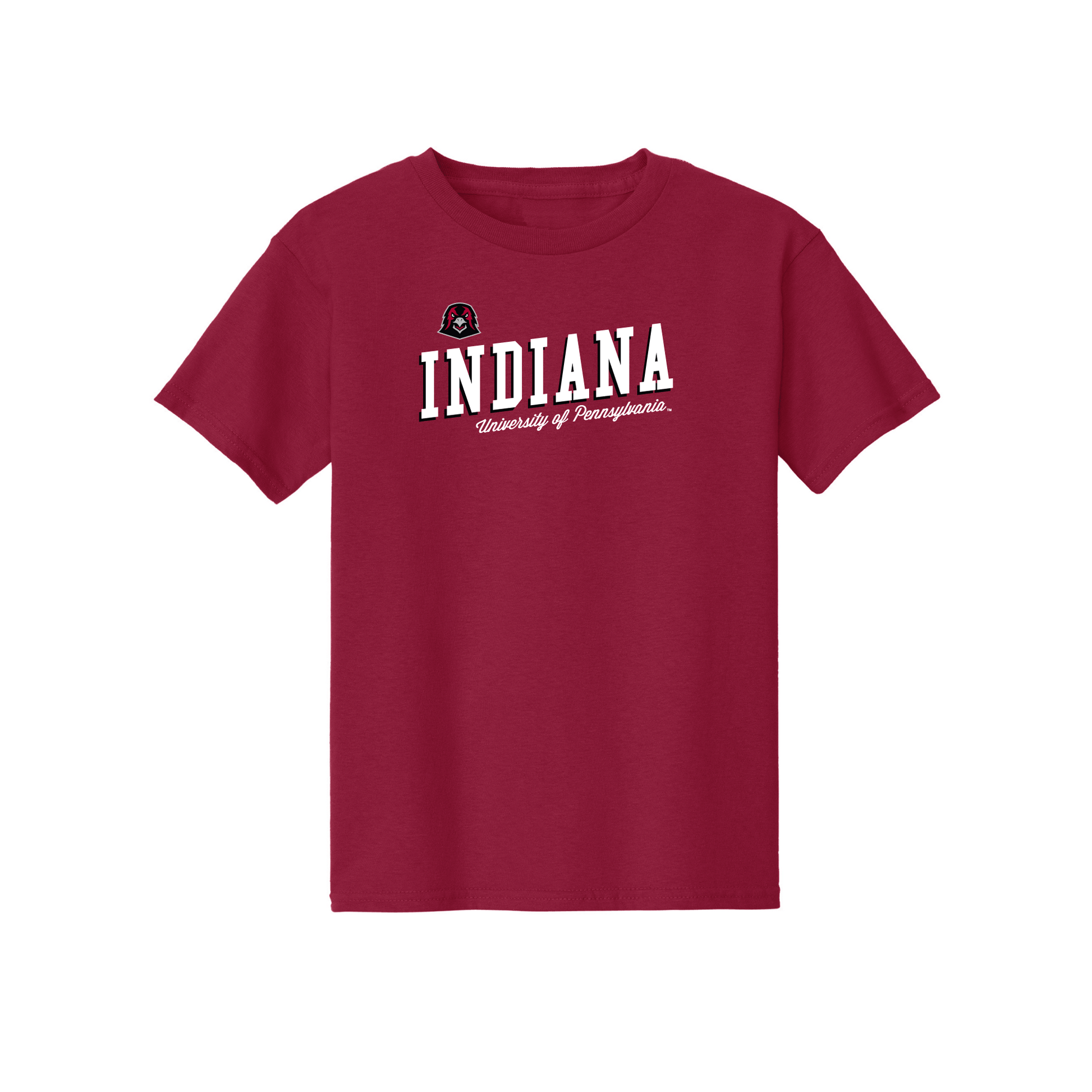 Indiana University of Pennsylvania Crimson Hawks Uphill Victory Youth T-Shirt