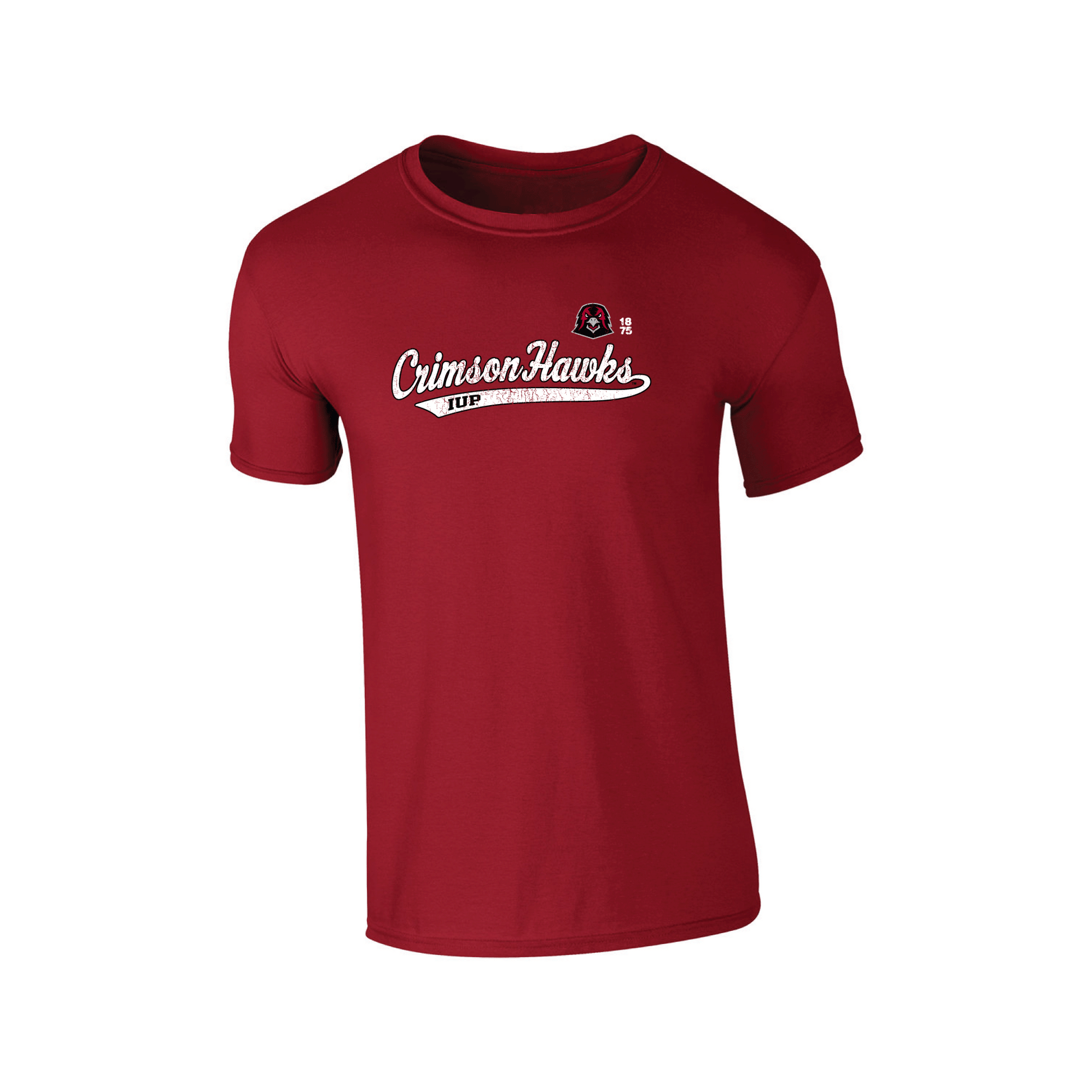 Indiana University of Pennsylvania Crimson Hawks Old School Adult T-Shirt