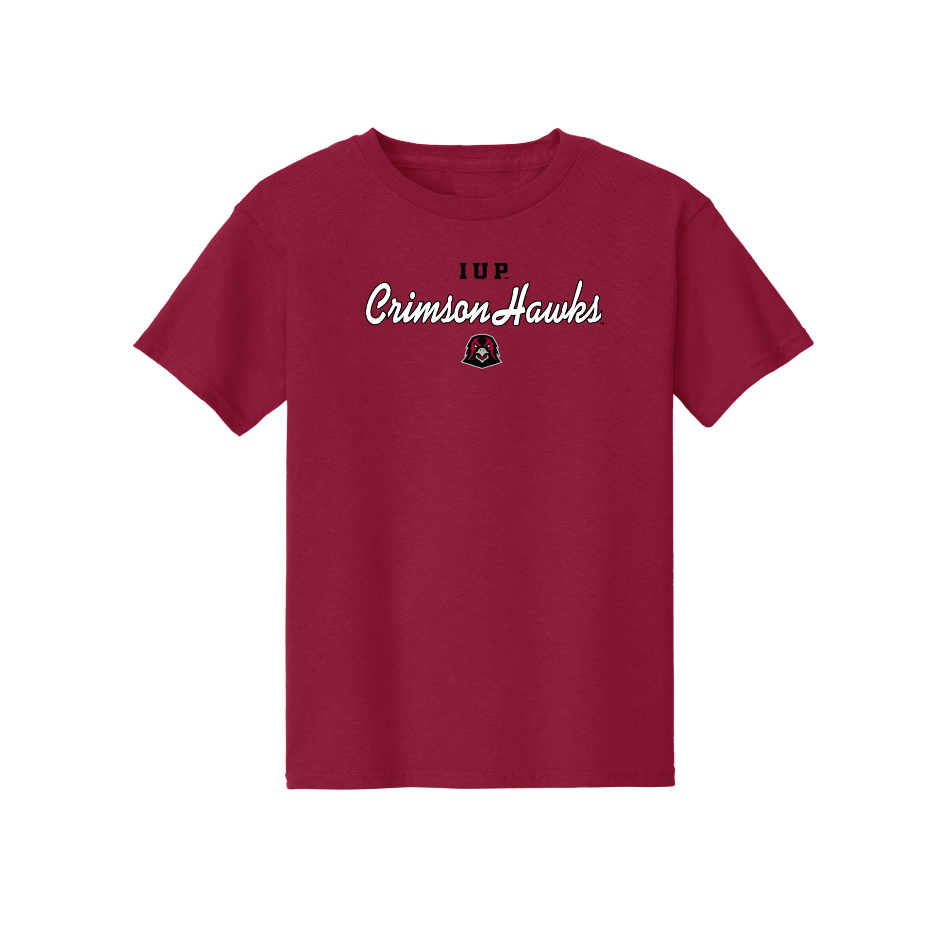 Indiana University of Pennsylvania Crimson Hawks Machine Script Youth T-Shirt