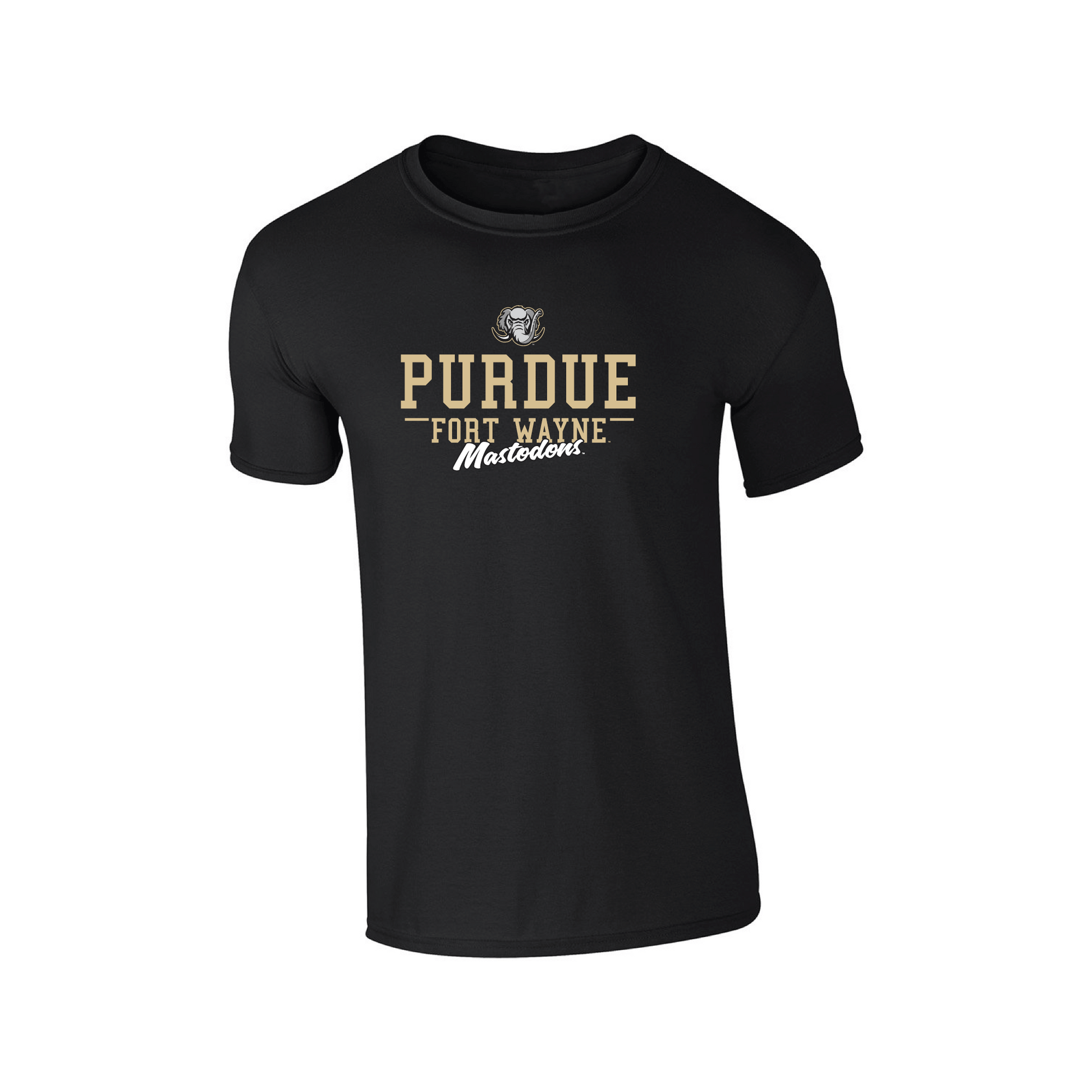 Purdue University Fort Wayne Mastodons Campus Script Adult T-Shirt