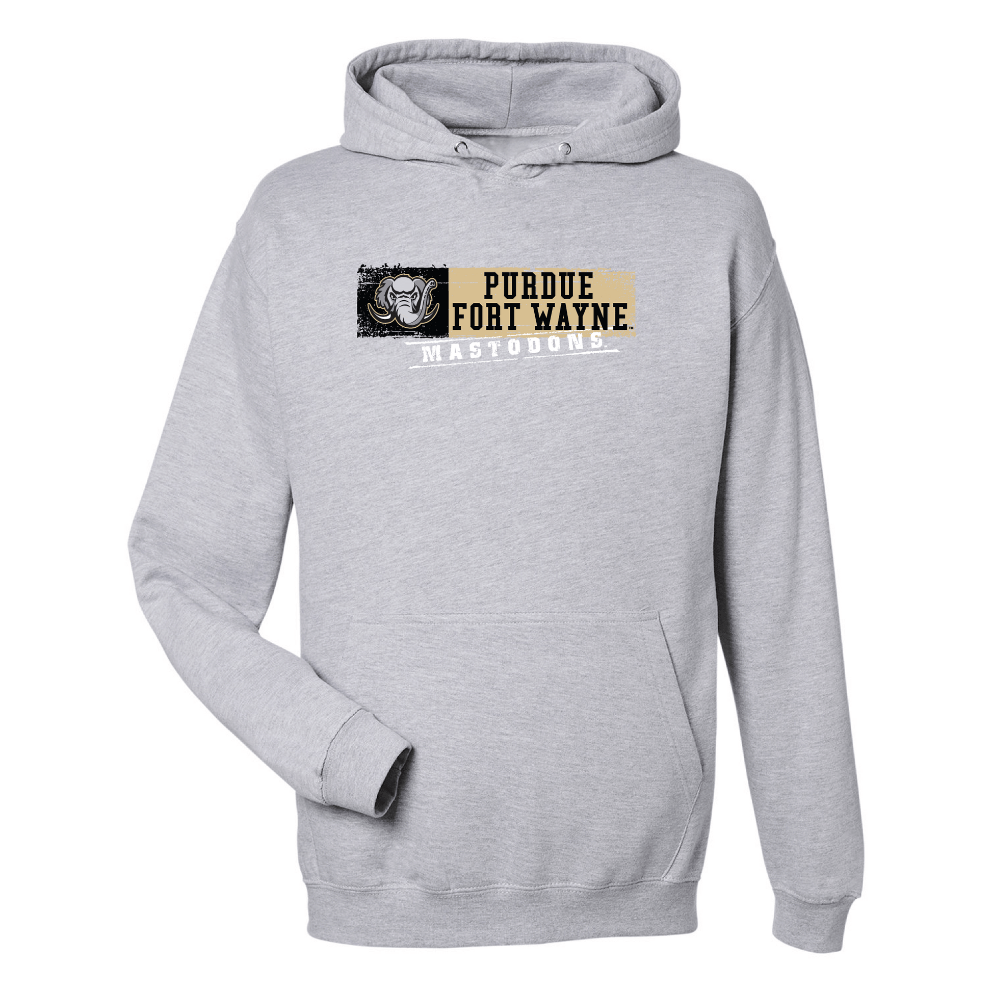Purdue University Fort Wayne Mastodons Sticker Hooded Sweatshirt