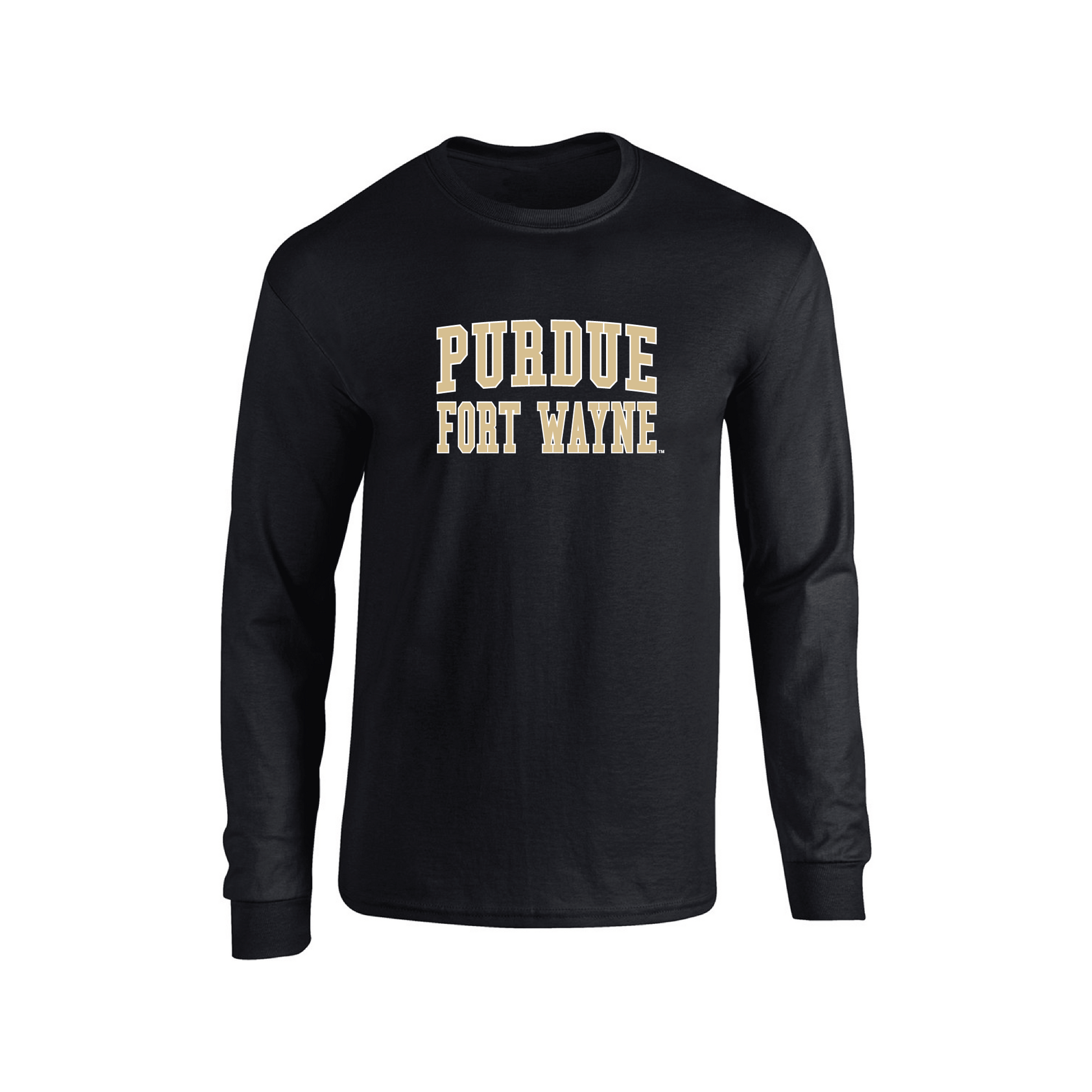 Purdue University Fort Wayne Mastodons Block Adult Long Sleeve T-Shirt
