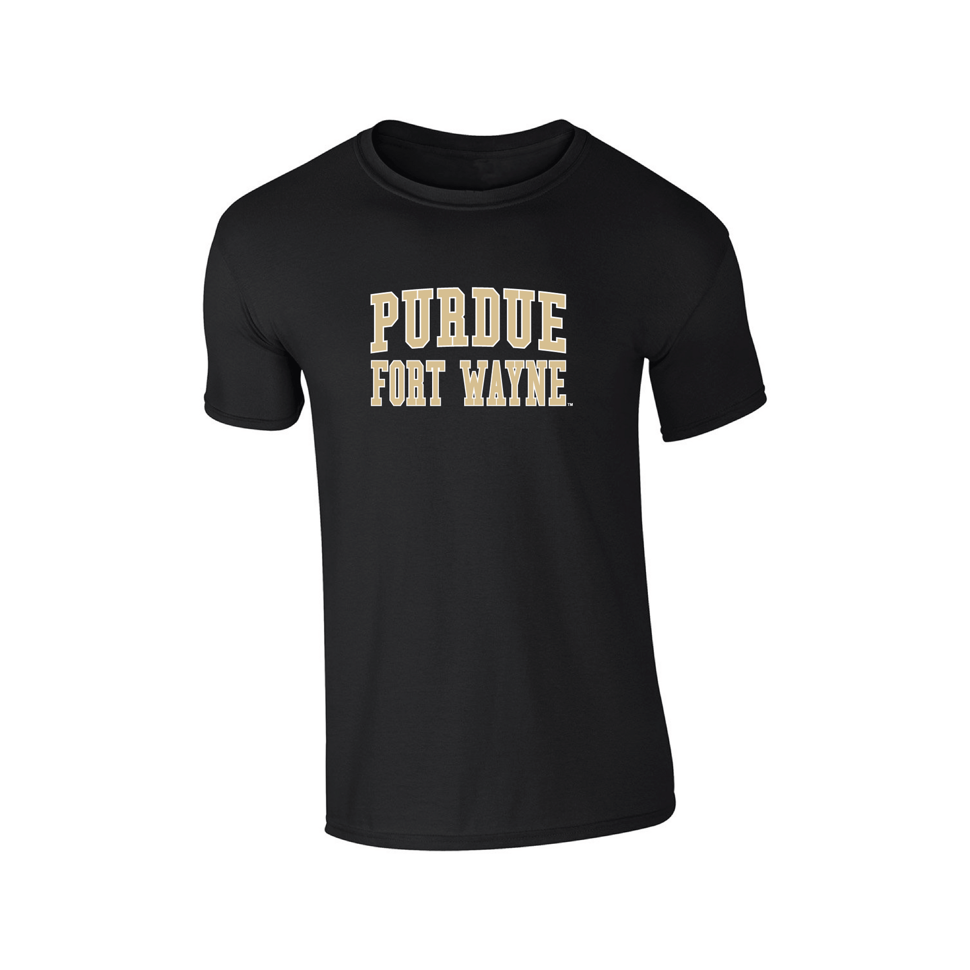 Purdue University Fort Wayne Mastodons Block Adult T-Shirt