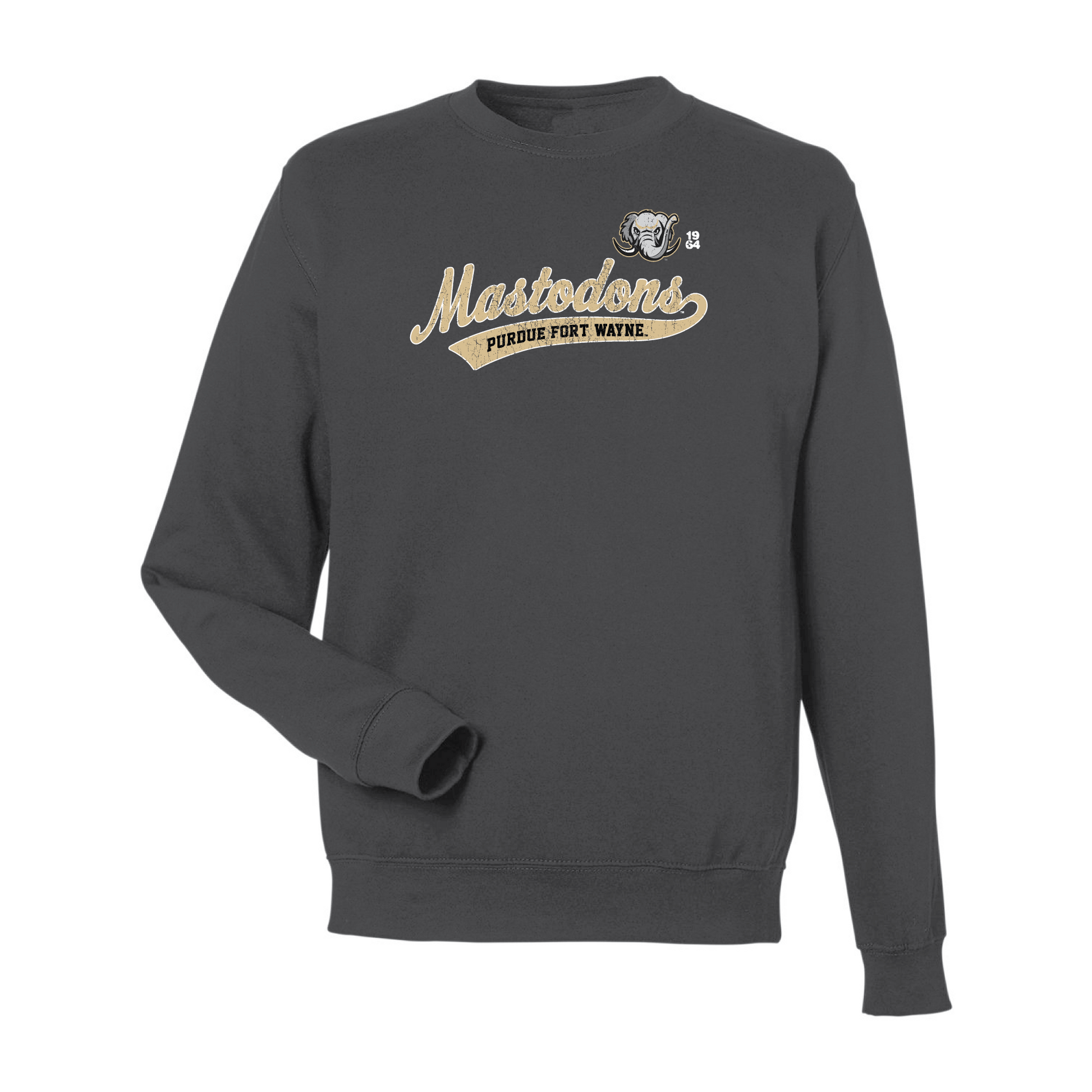 Purdue University Fort Wayne Mastodons Old School Crewneck Sweatshirt