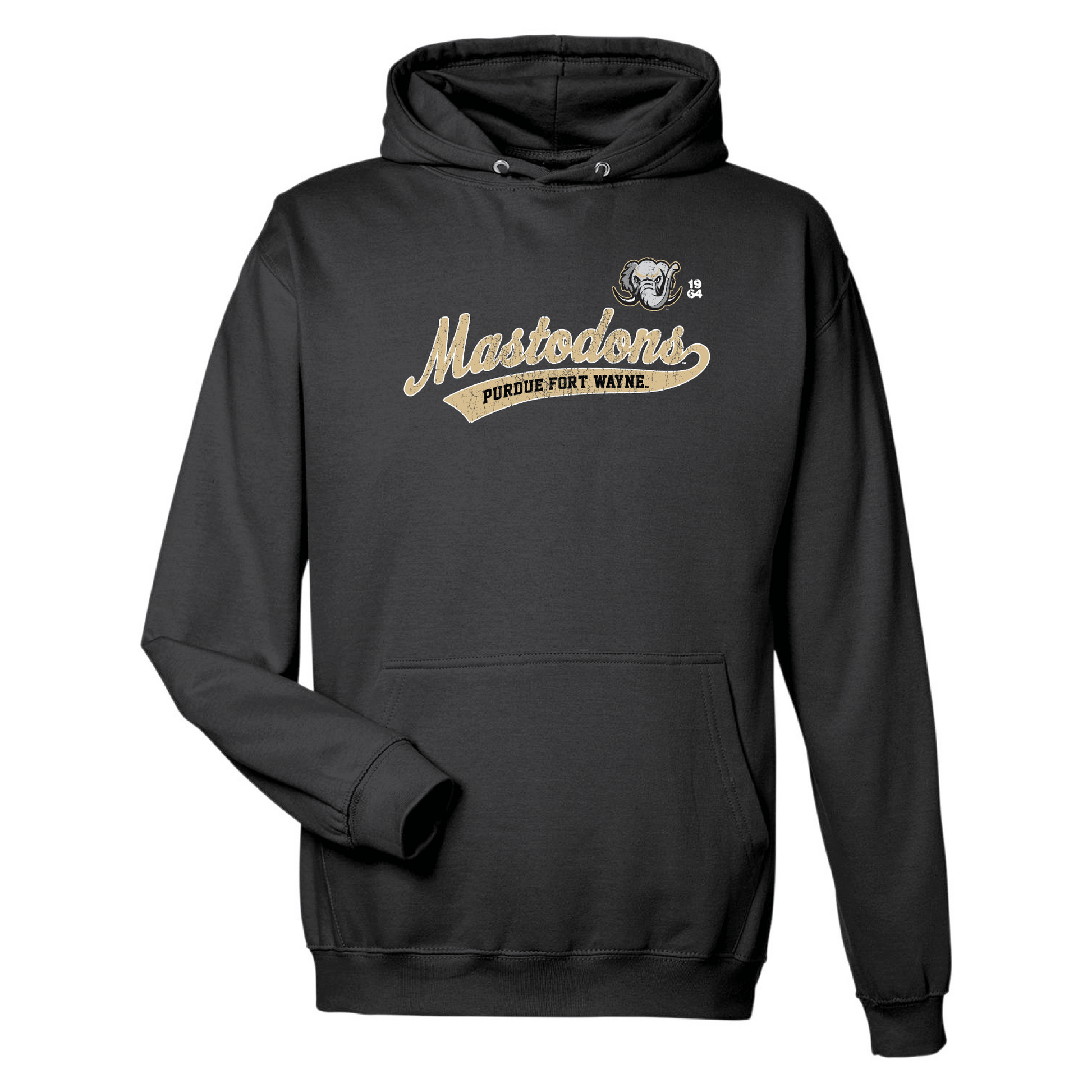 Purdue University Fort Wayne Mastodons Old School Hooded Sweatshirt
