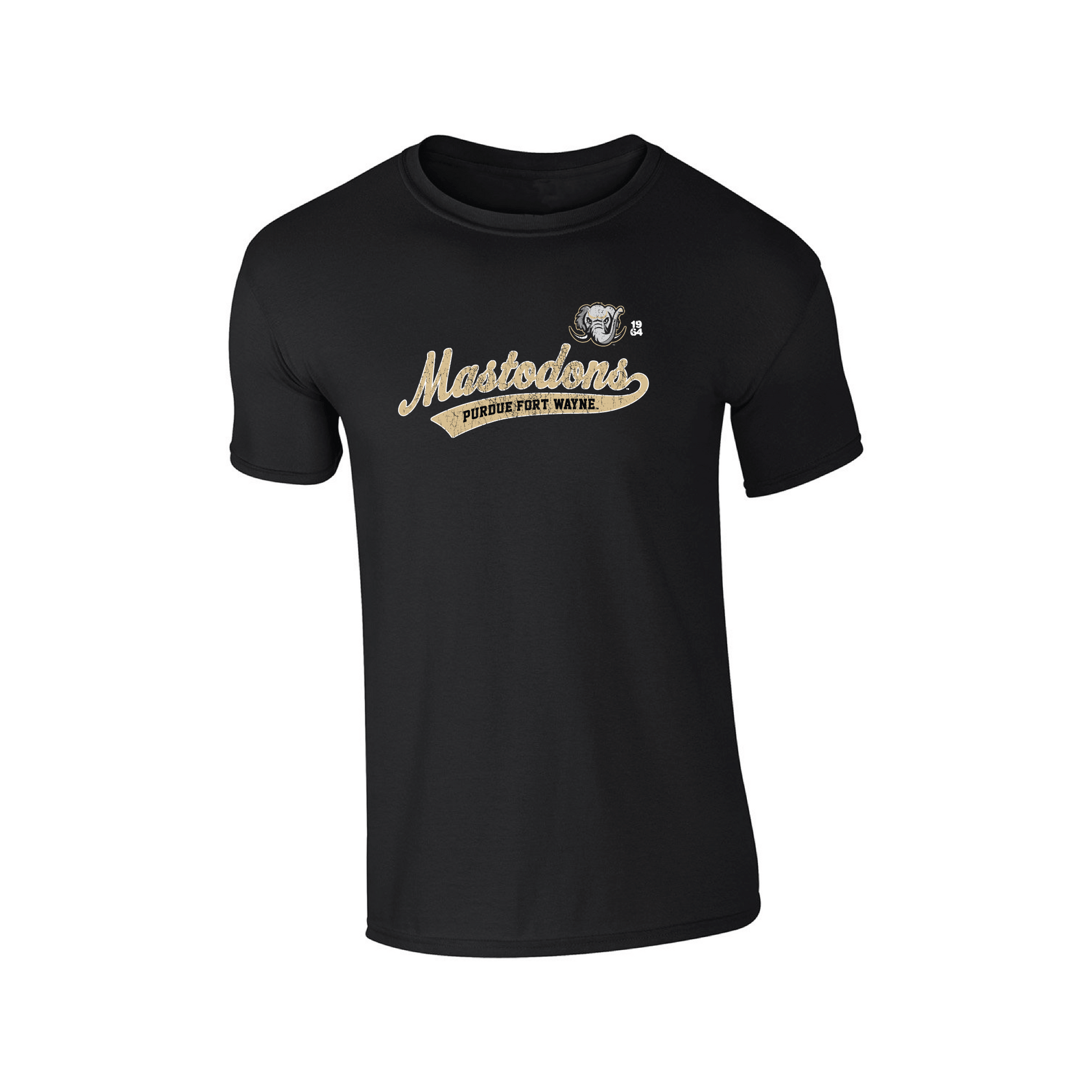 Purdue University Fort Wayne Mastodons Old School Adult T-Shirt