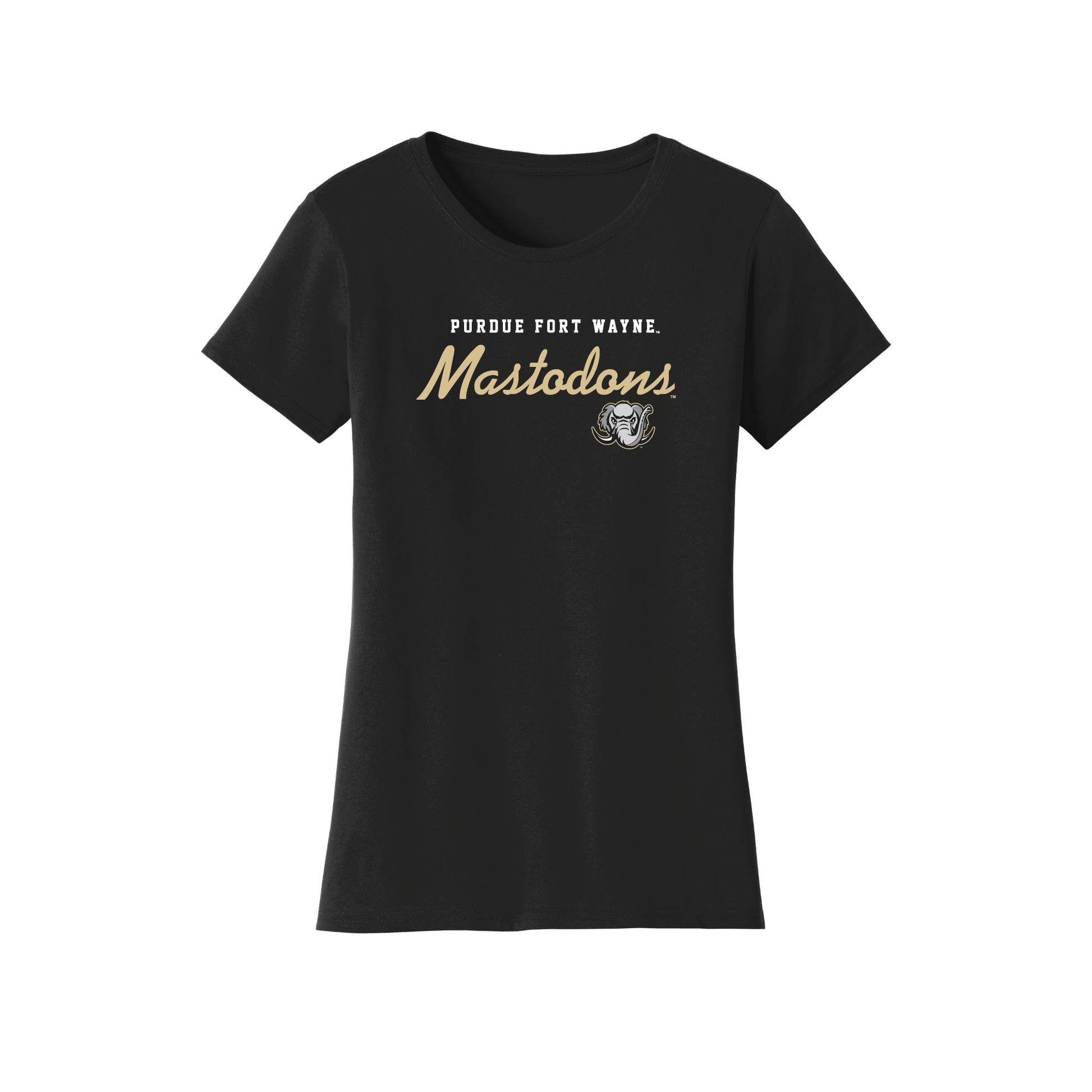 Purdue University Fort Wayne Mastodons Machine Script Womens T-Shirt