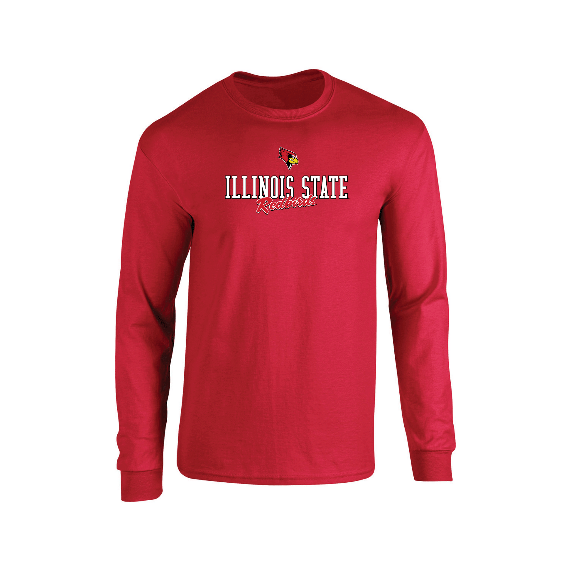 Illinois State University Redbirds Campus Script Adult Long Sleeve T-Shirt