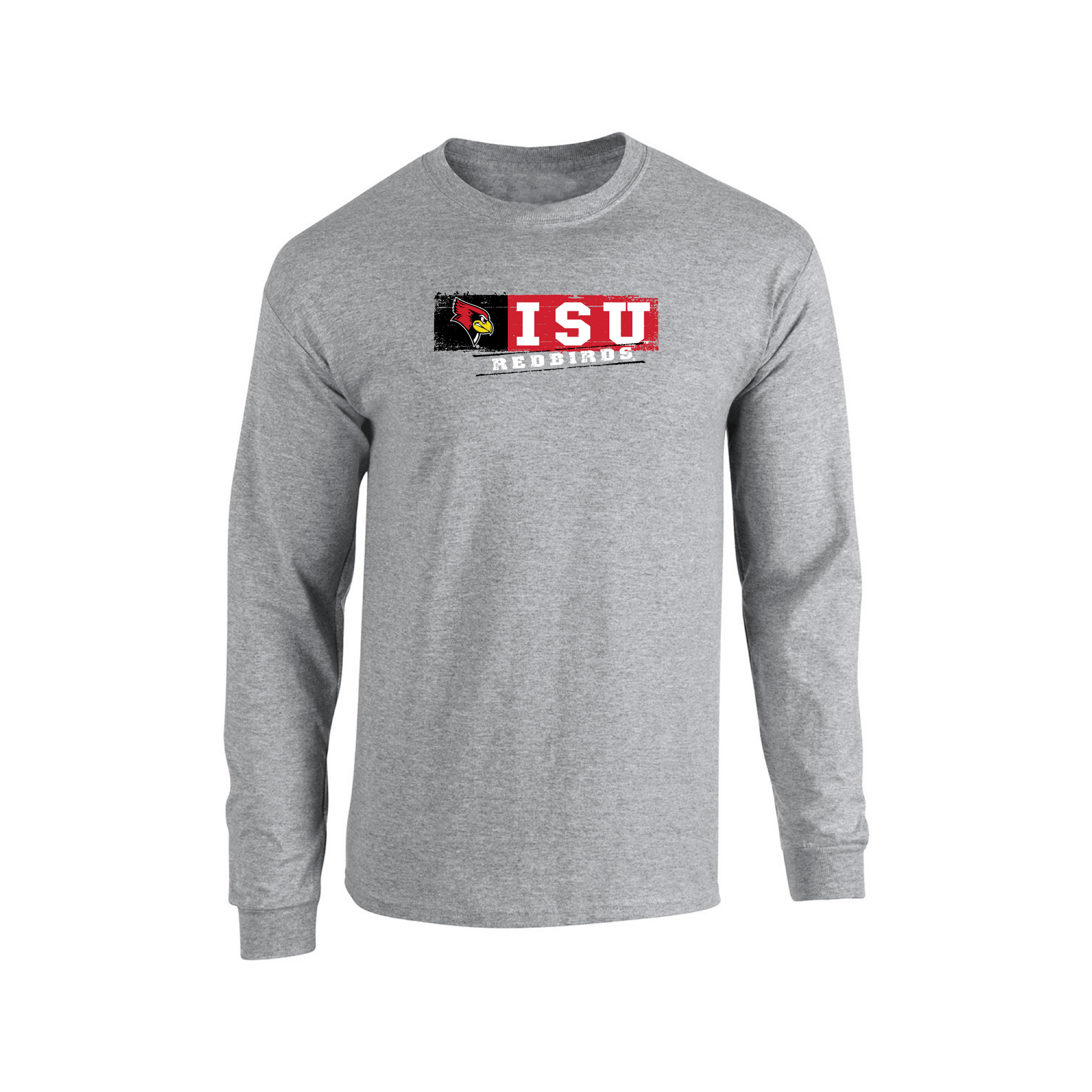 Illinois State University Redbirds Sticker Adult Long Sleeve T-Shirt