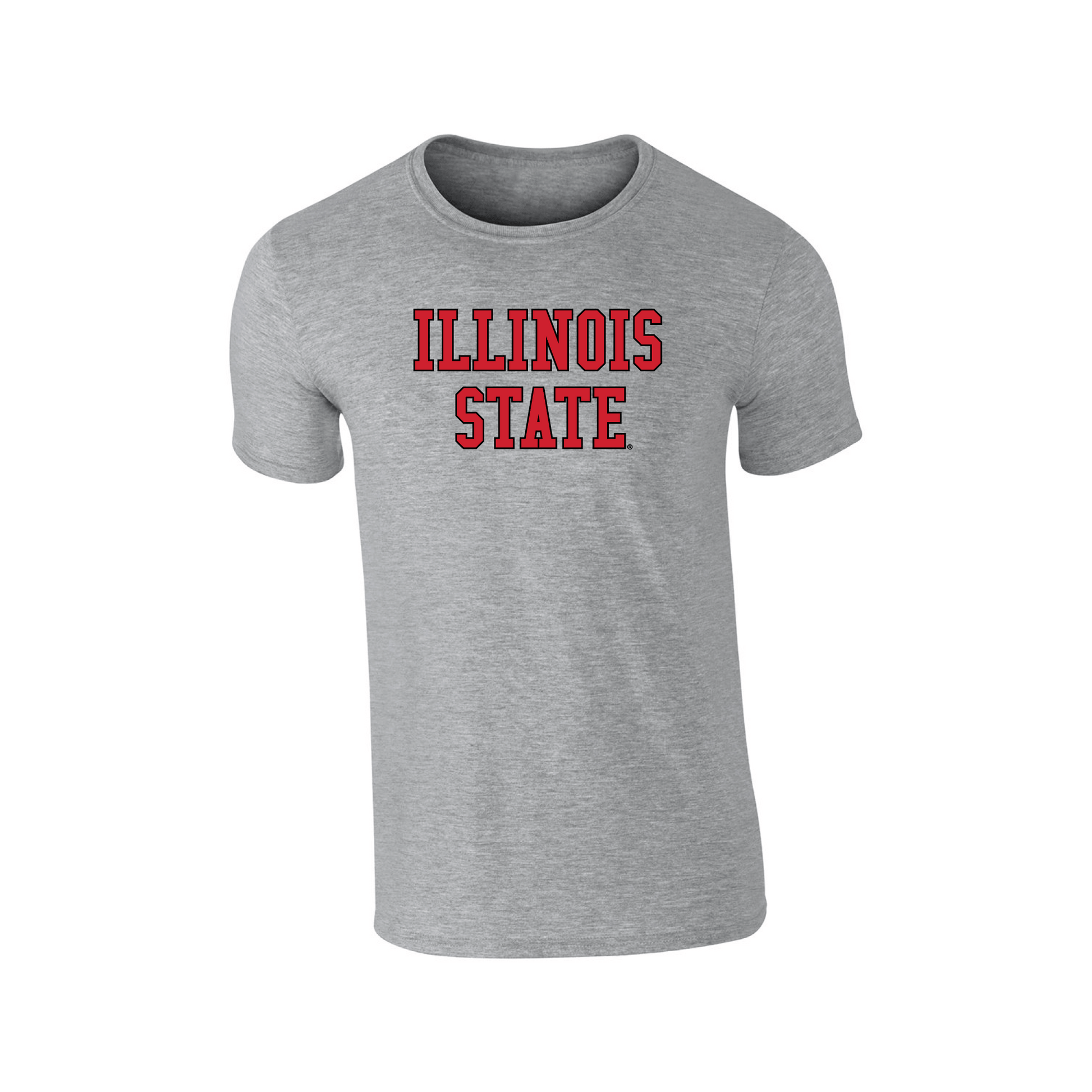 Illinois State University Redbirds Block Adult T-Shirt