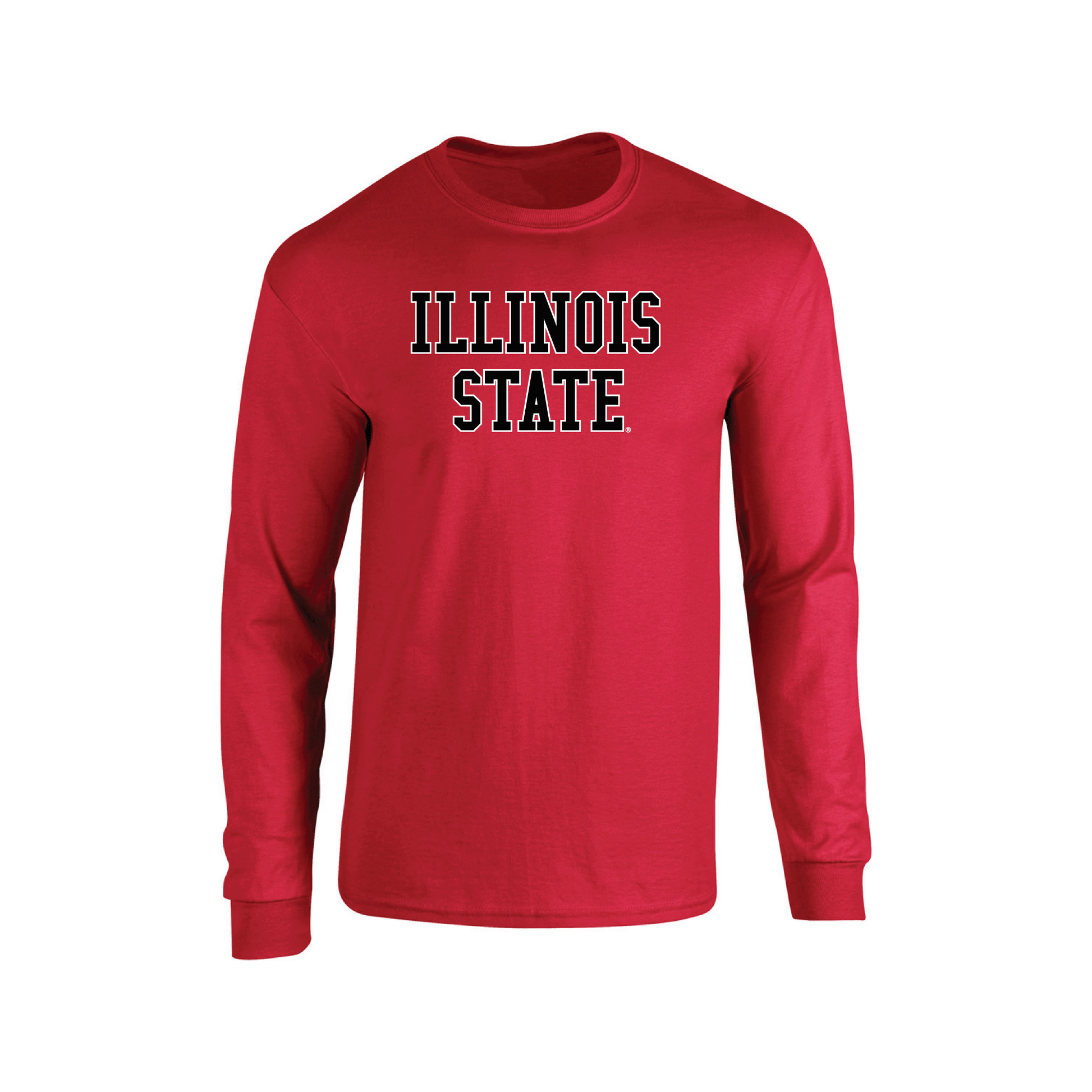 Illinois State University Redbirds Block Adult Long Sleeve T-Shirt
