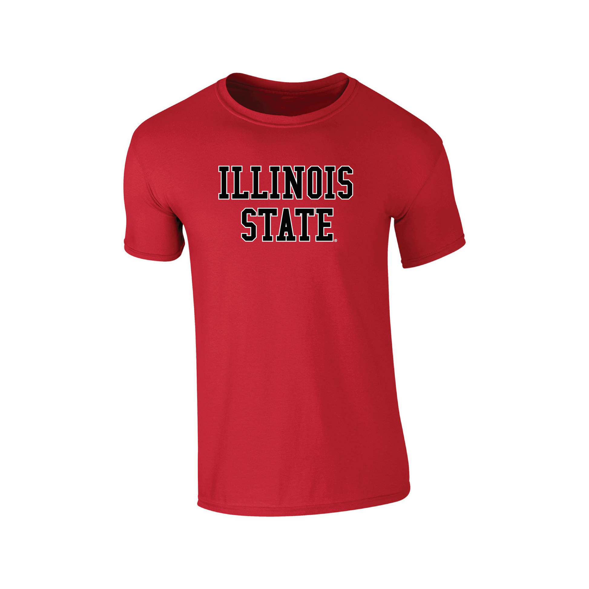 Illinois State University Redbirds Block Adult T-Shirt