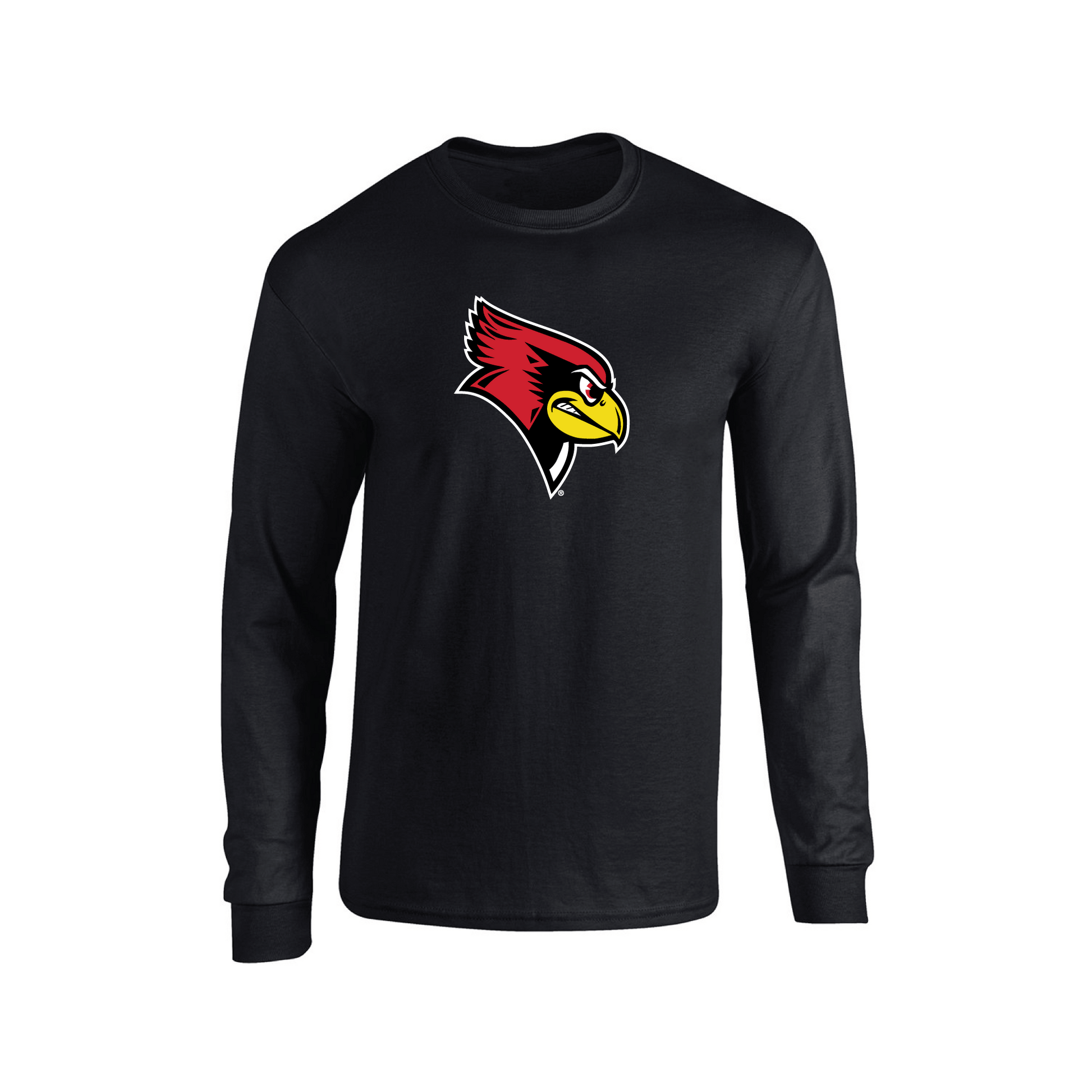 Illinois State University Redbirds Jumbo Logo Adult Long Sleeve T-Shirt
